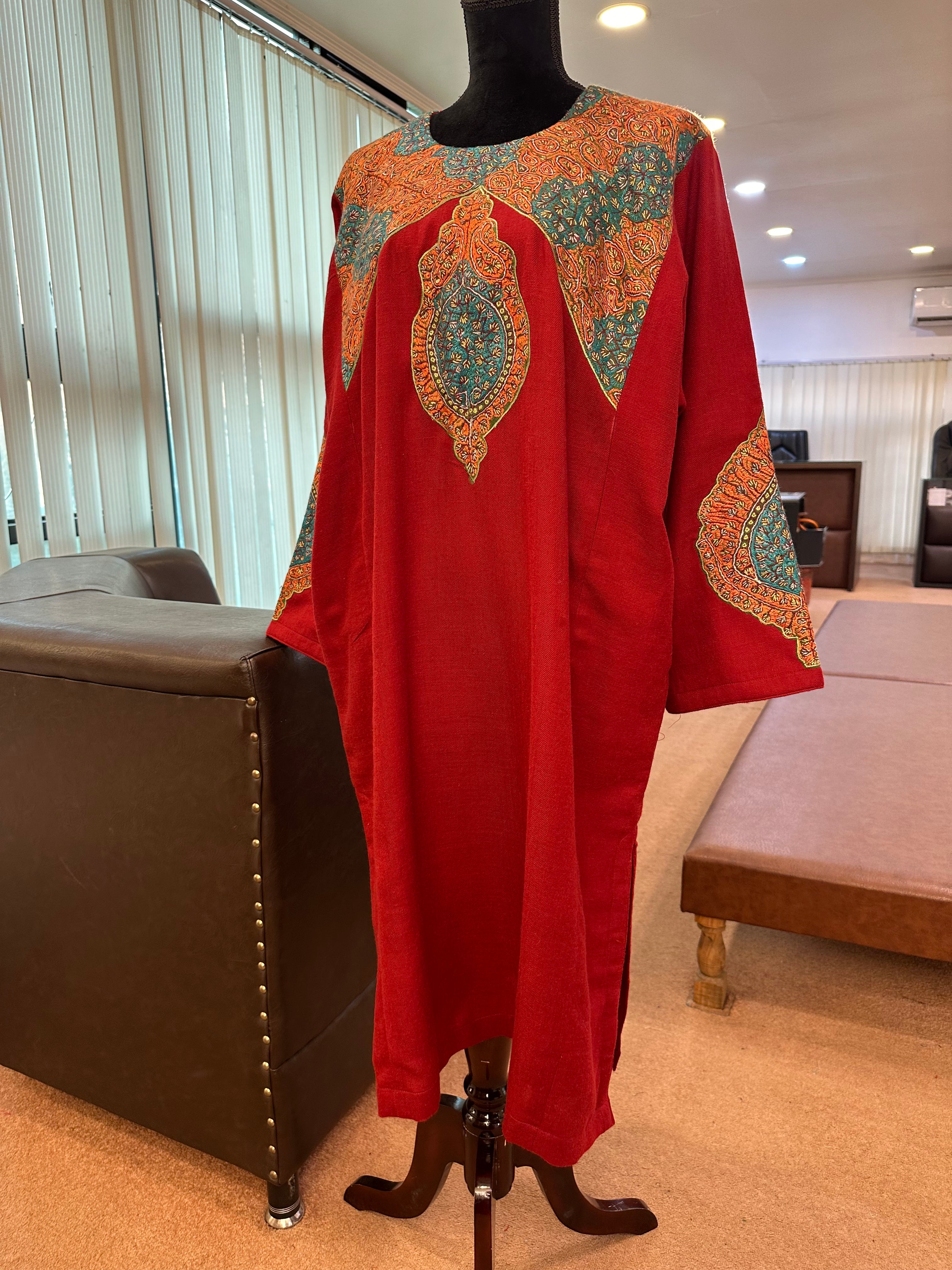 Purepashmina blend pheran pwb287