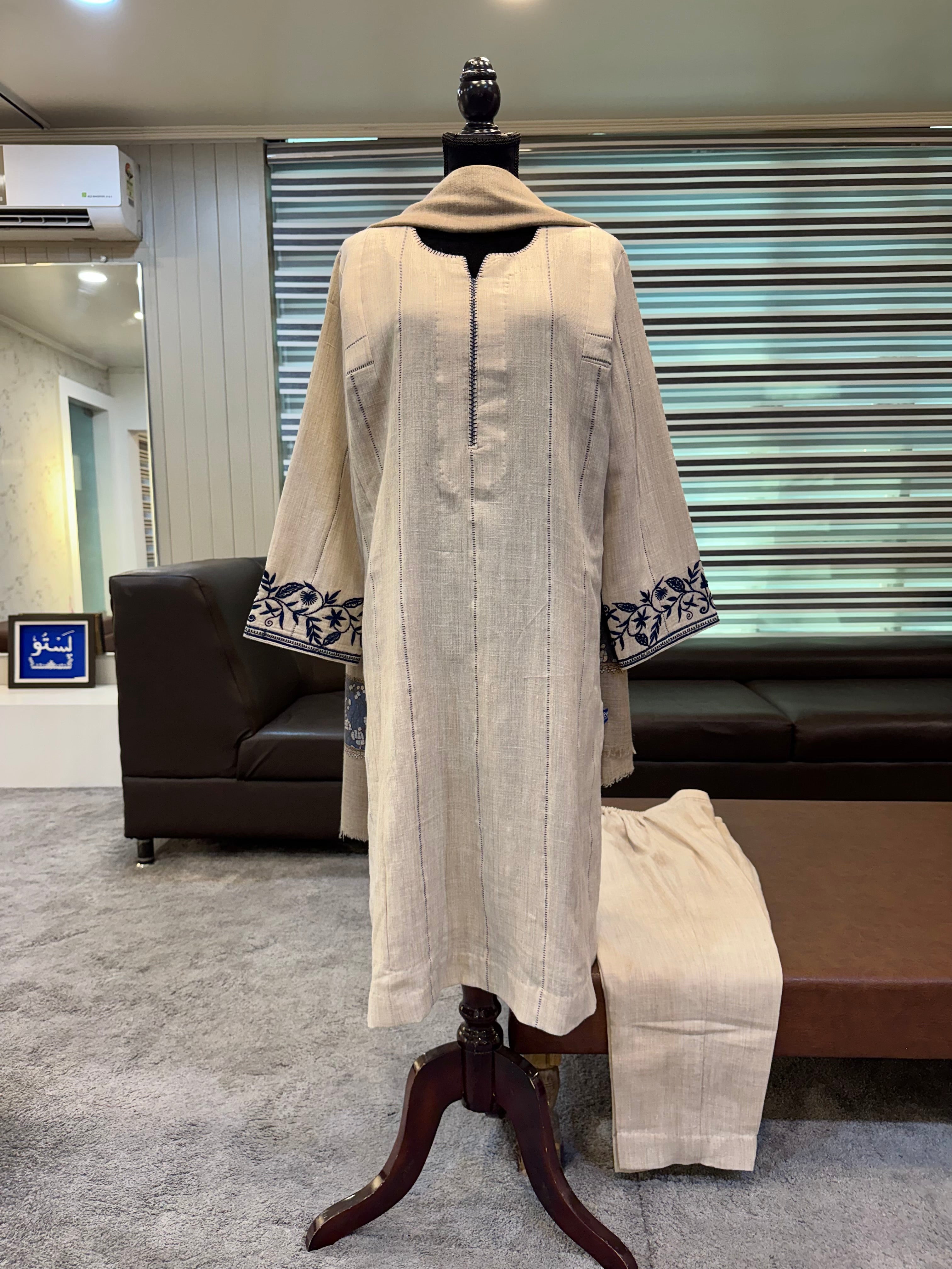 Purepashmina blend kurta set pwb634