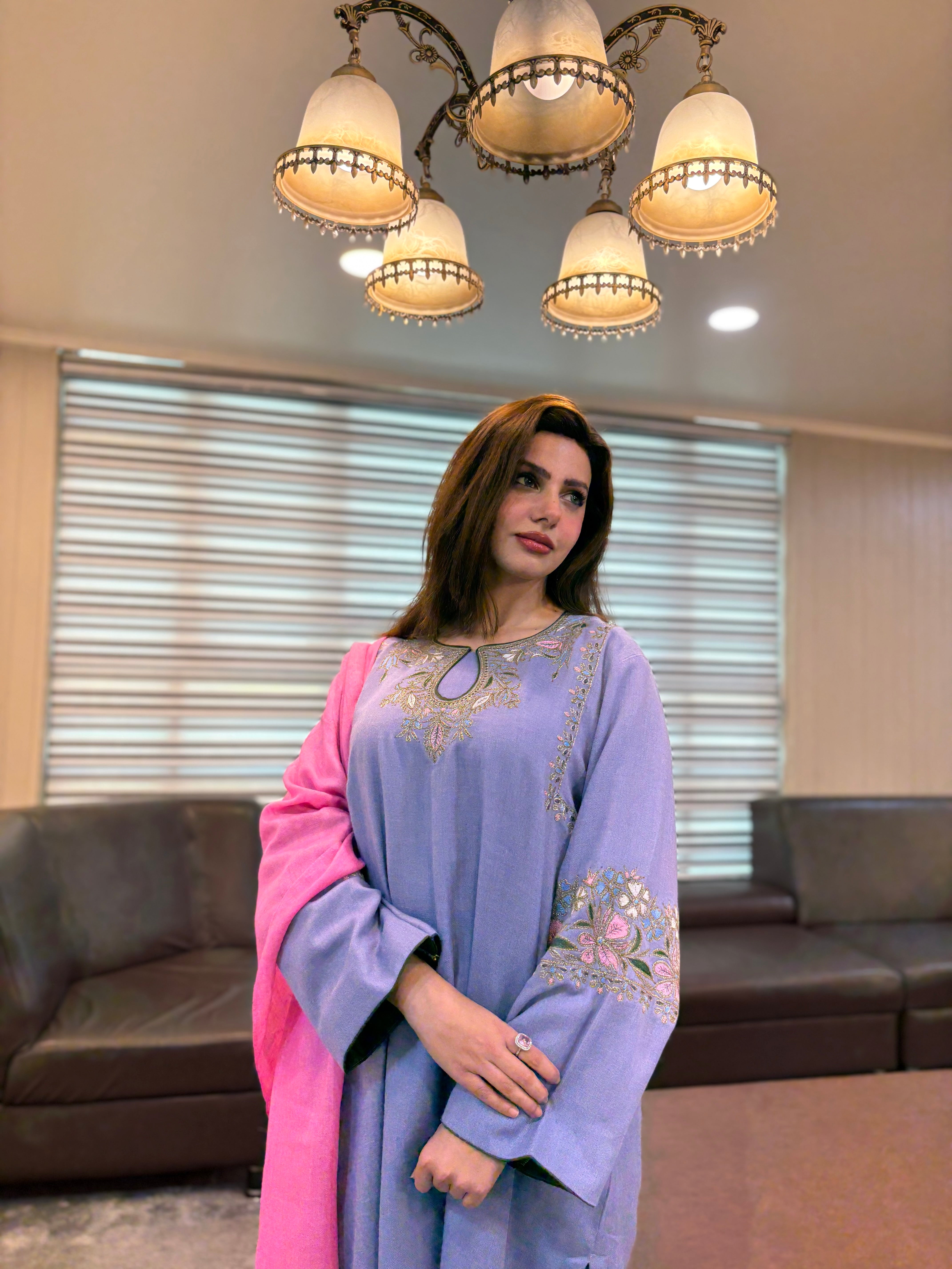 Purepashmina blend kurta set pwb579