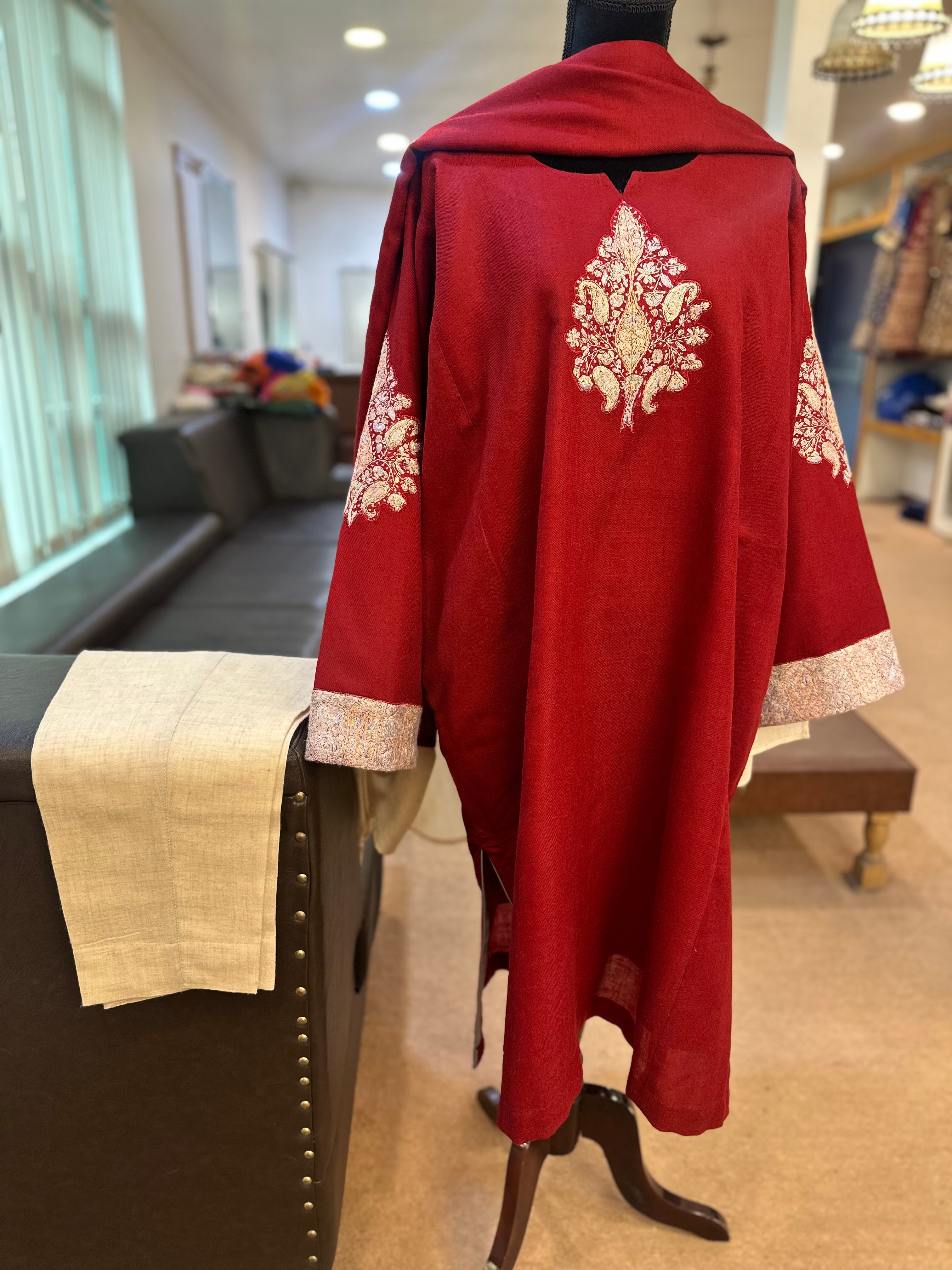 Purepashmina blend pheran set 3 piece pwb425