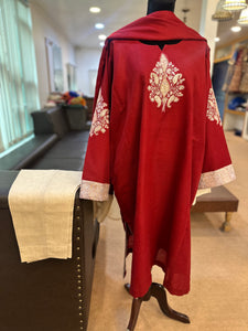 Purepashmina blend pheran set 3 piece pwb425