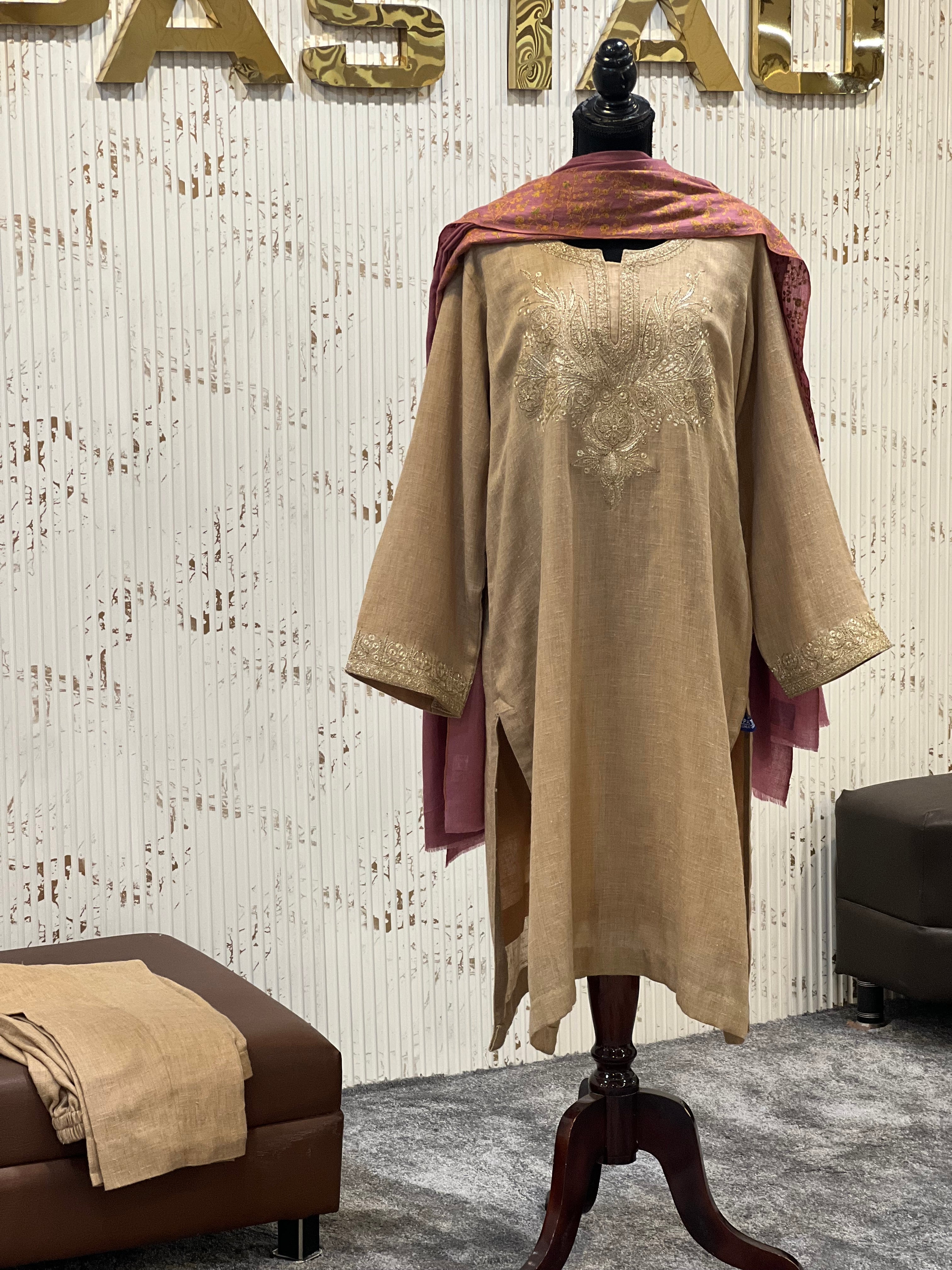 Pure pashmina blend 2pc kurta set pwb506