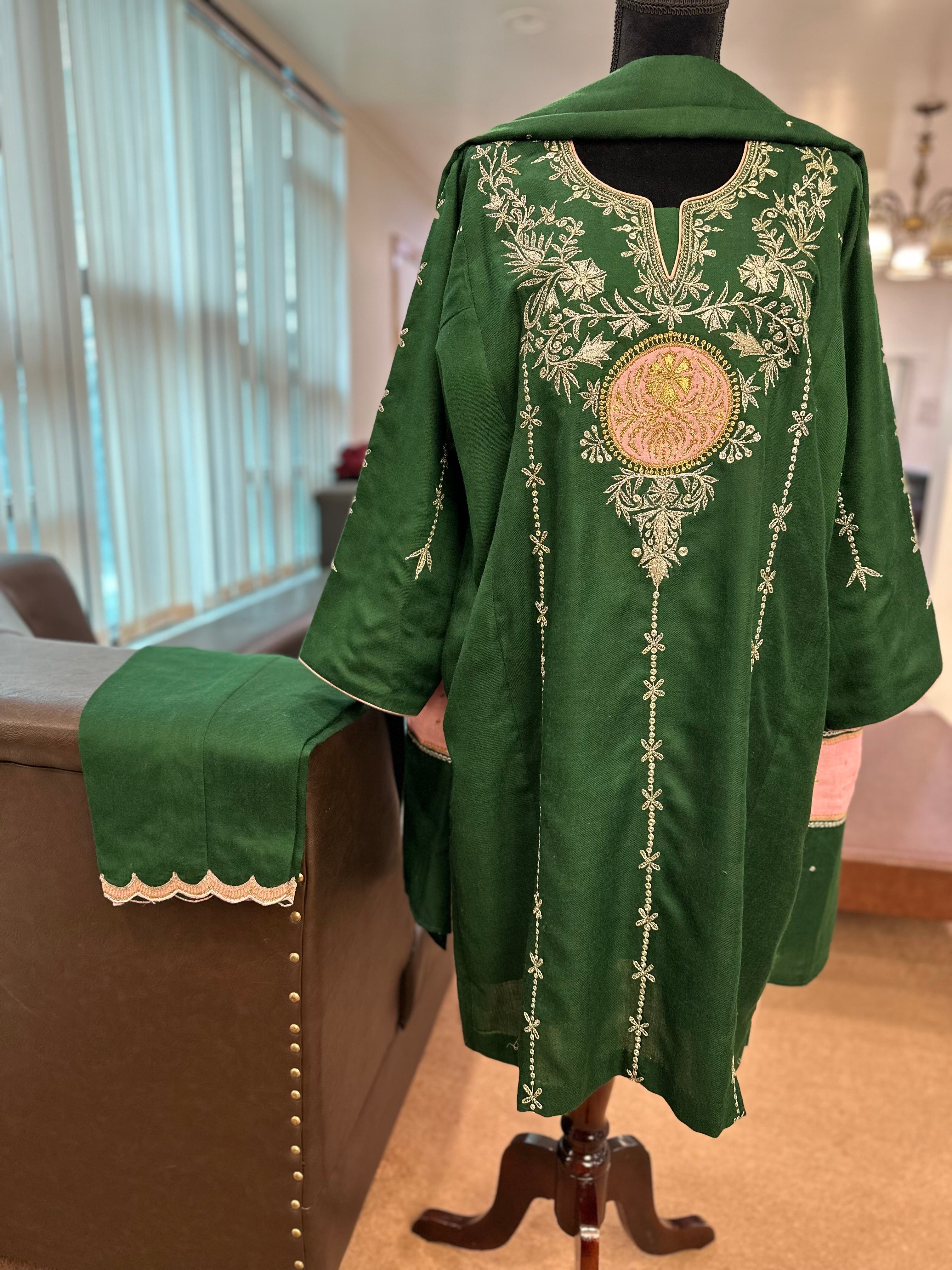 Purepashmina blend pheran set