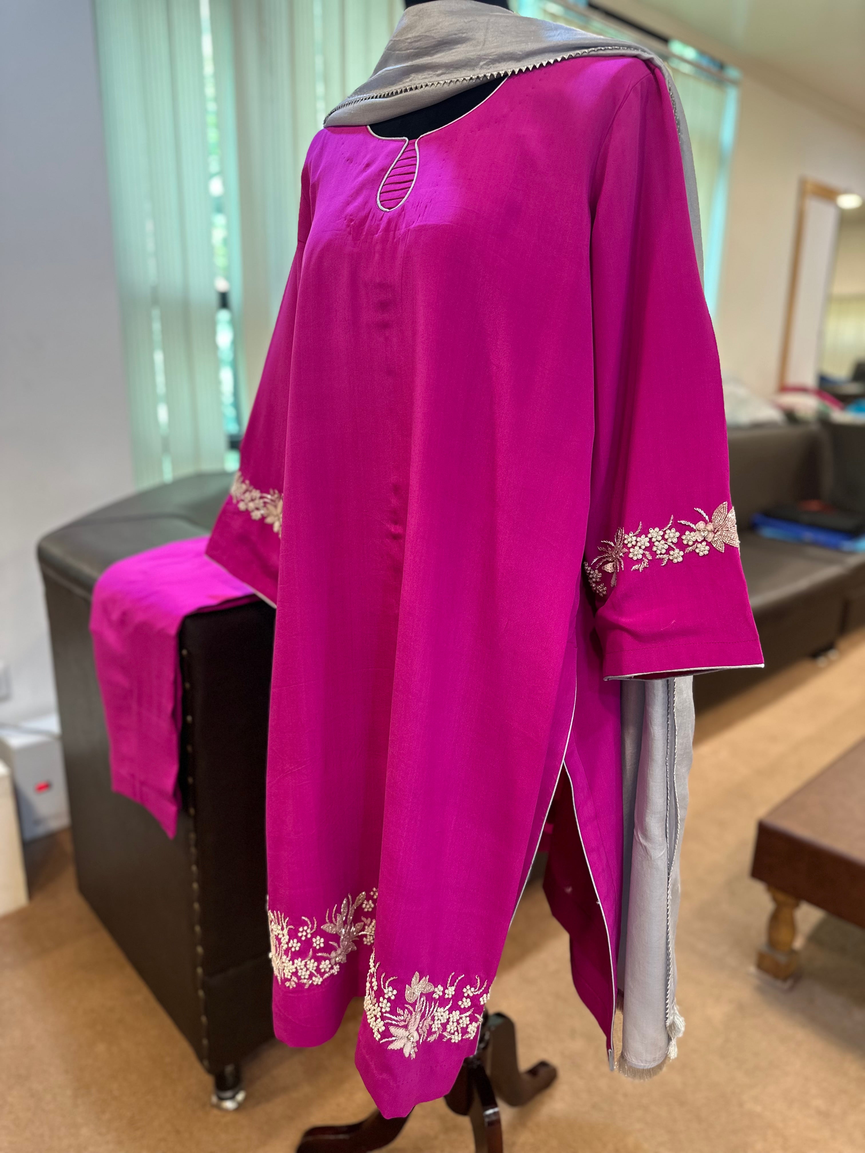 Purecrepe handwork suit 3 piece pbks117