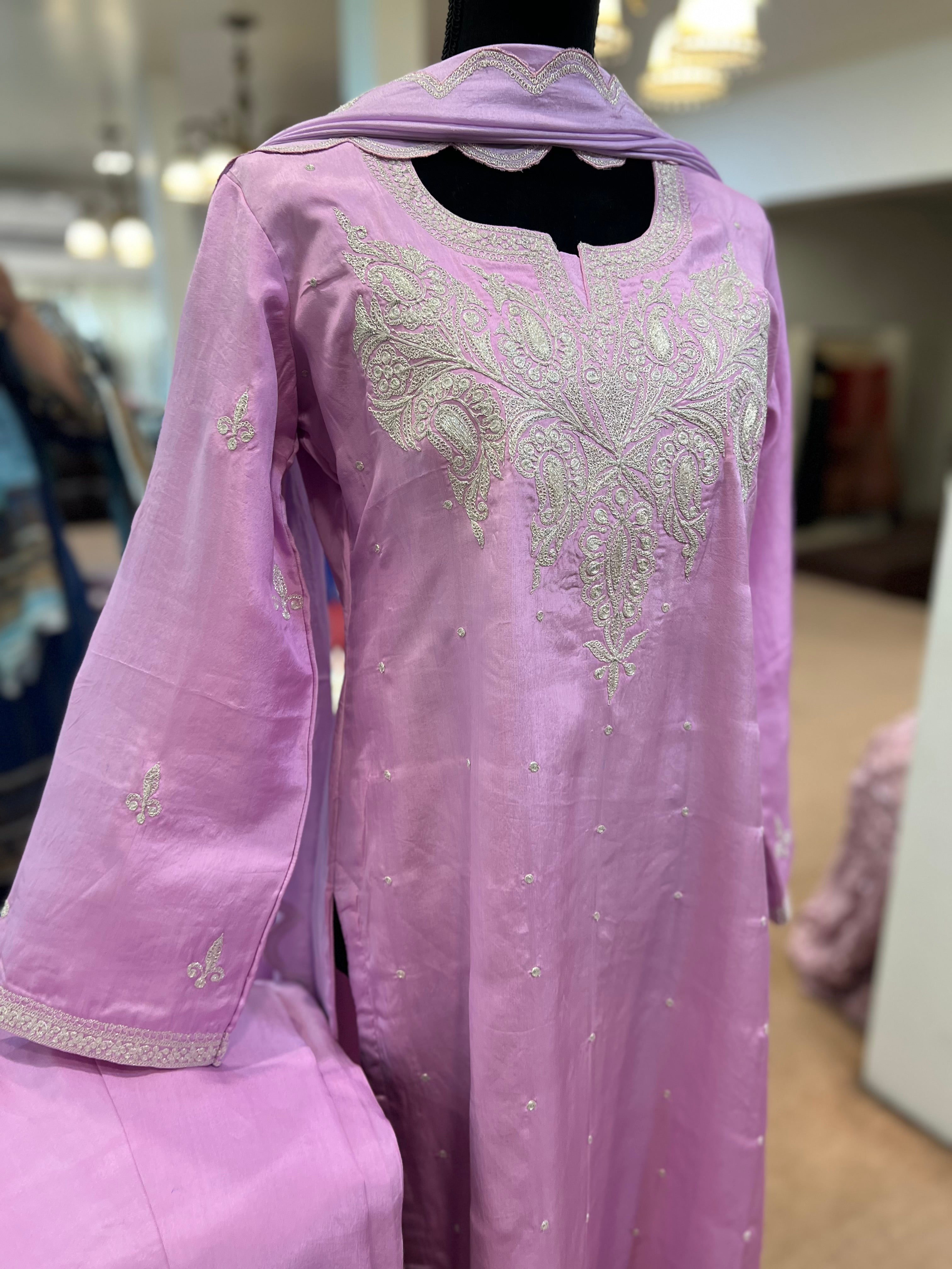 Pure silk kurta set 3pc