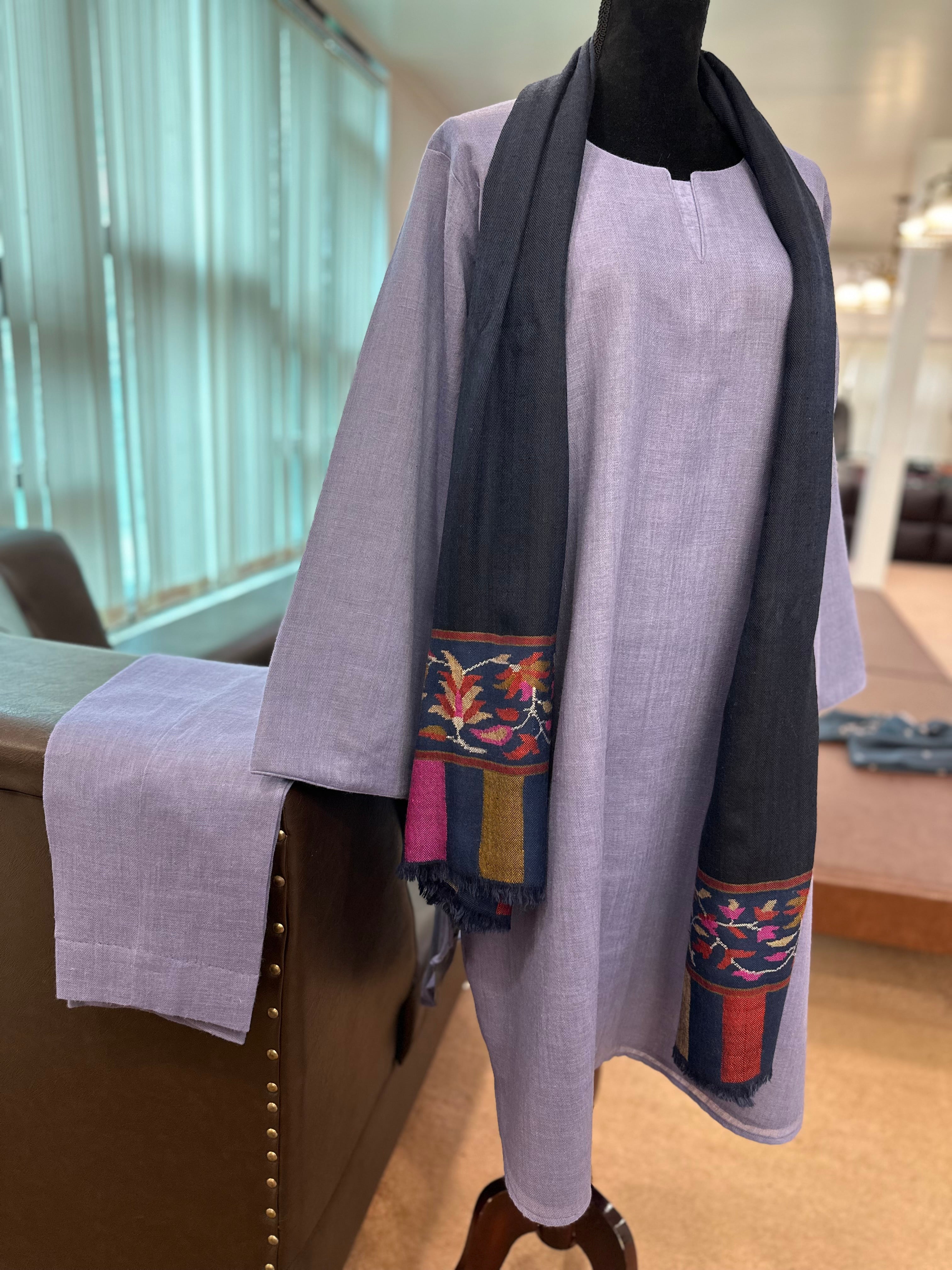 Purepashmina blend kurta set pwb445