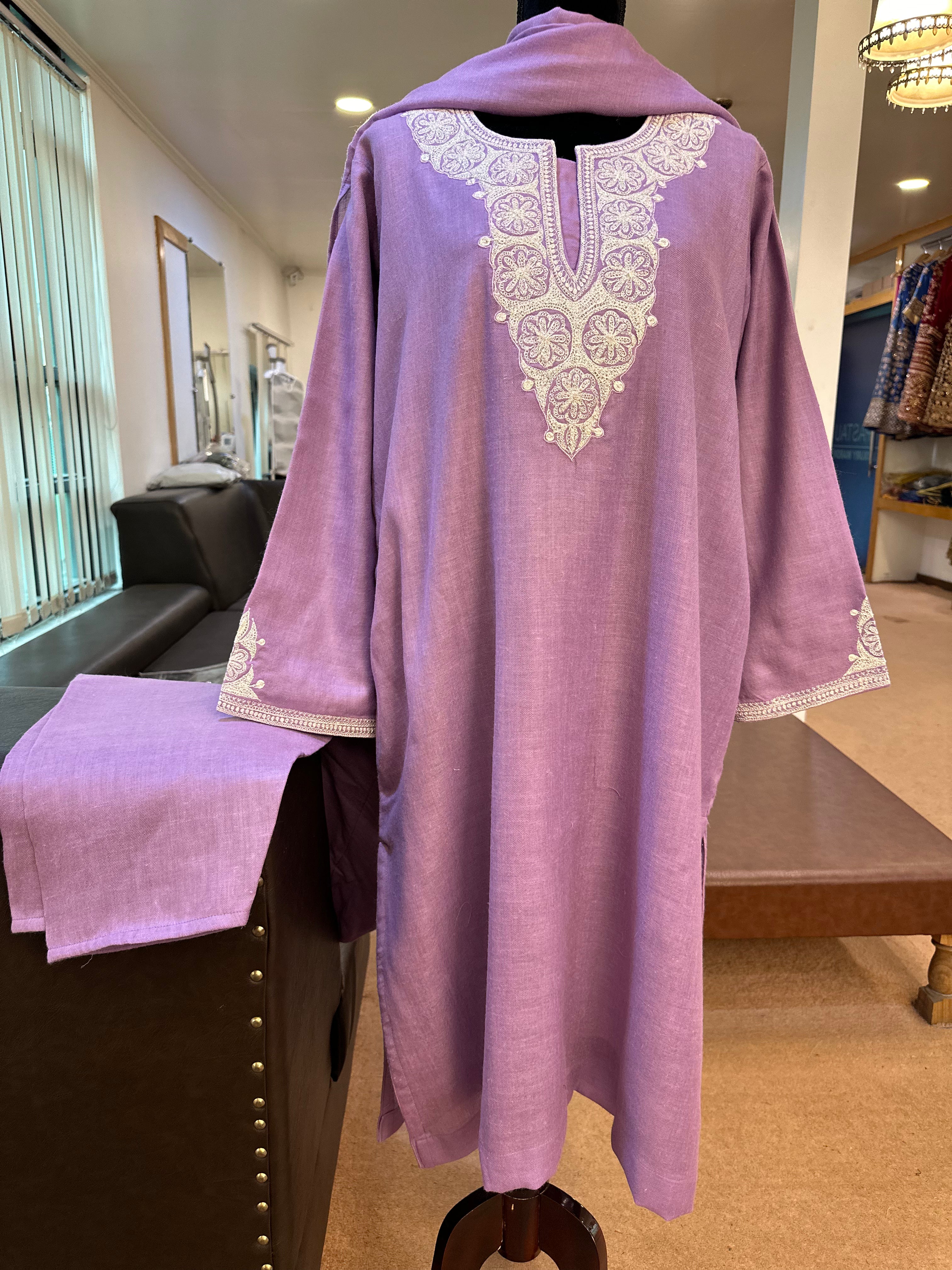 Pashmina blend pheran set