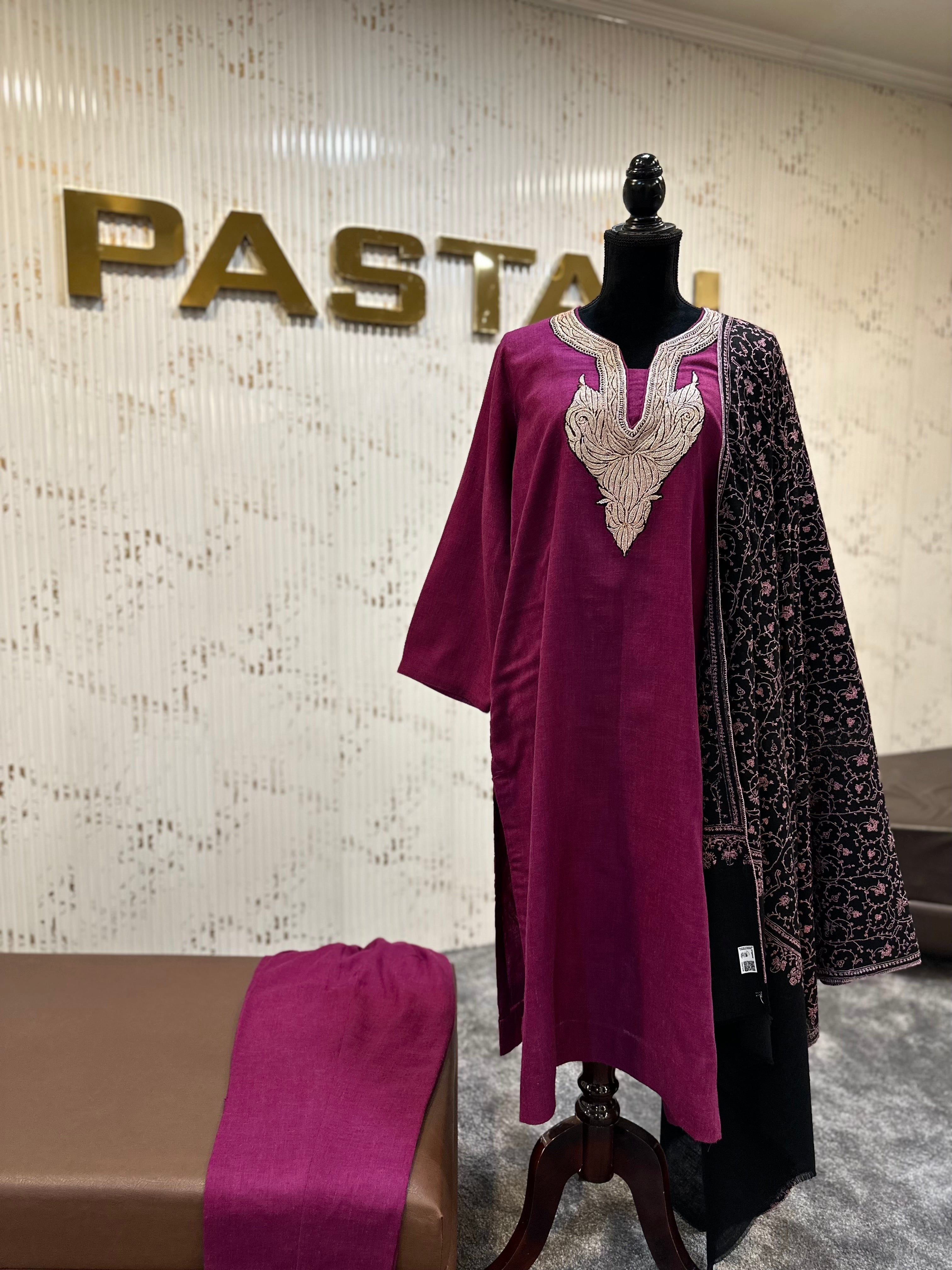 Purepashmina blend kurta set pwb513