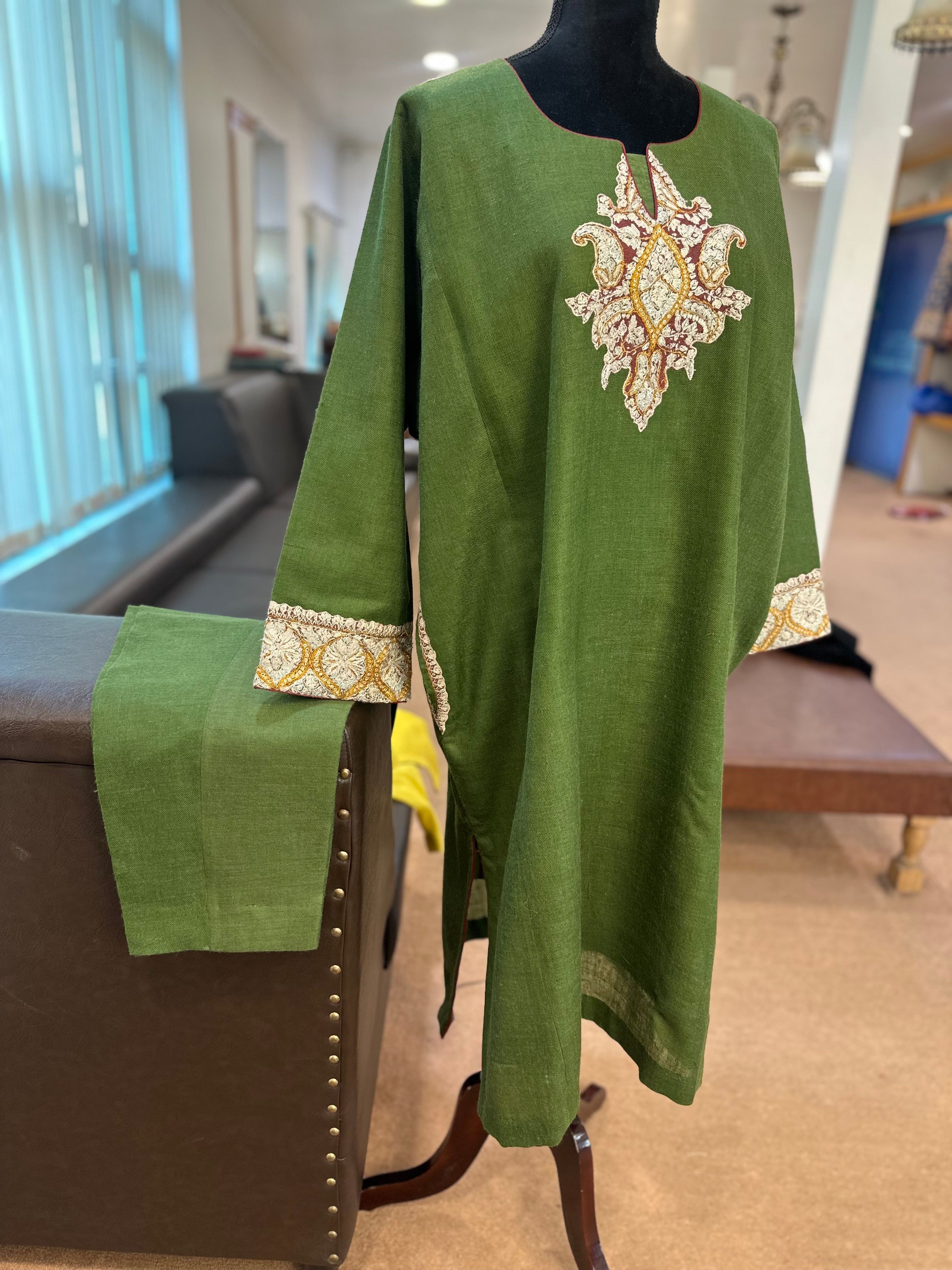 Purepashmina blend pheran set pwb442