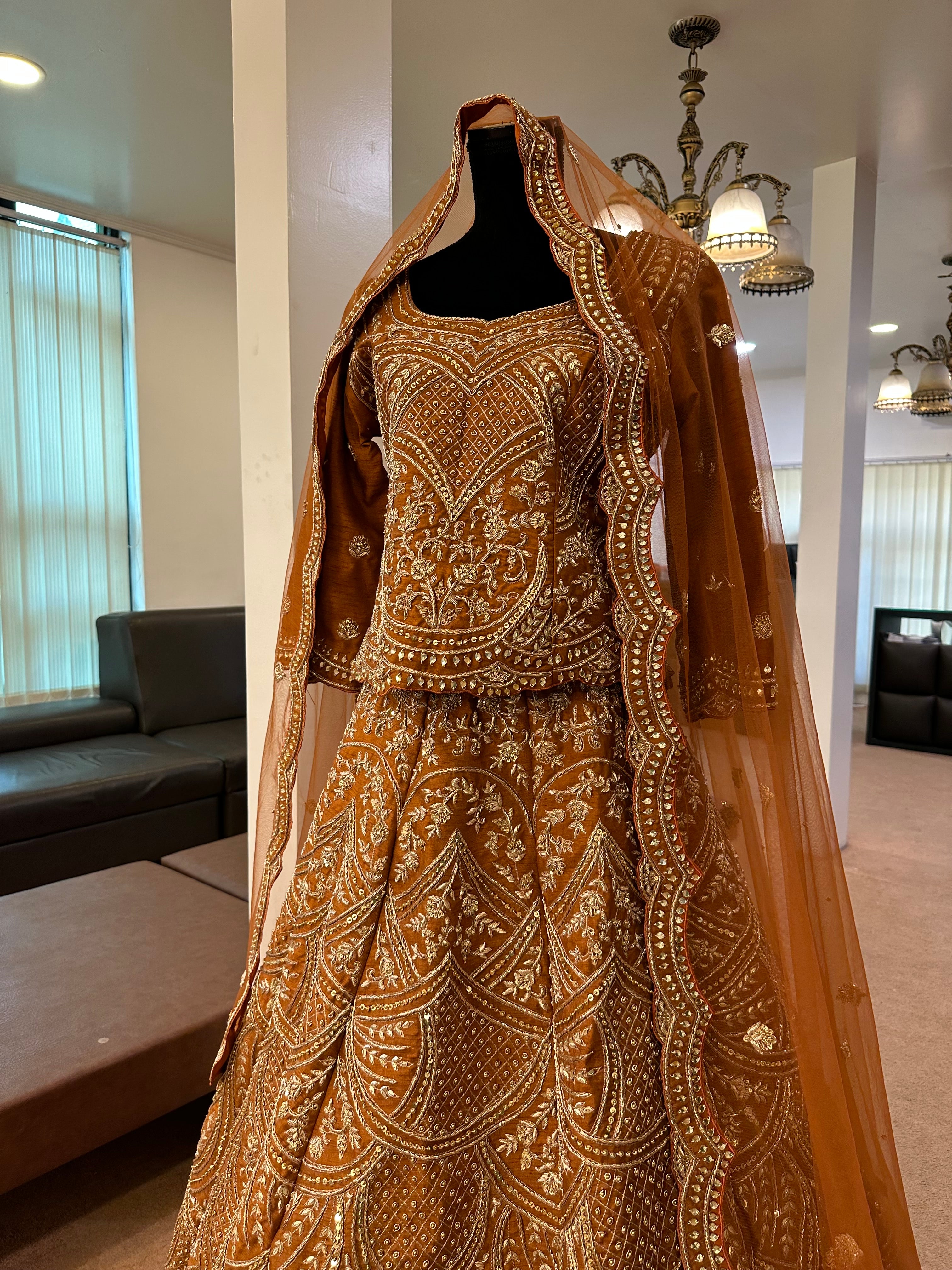 Handembroidered Bridal lehanga