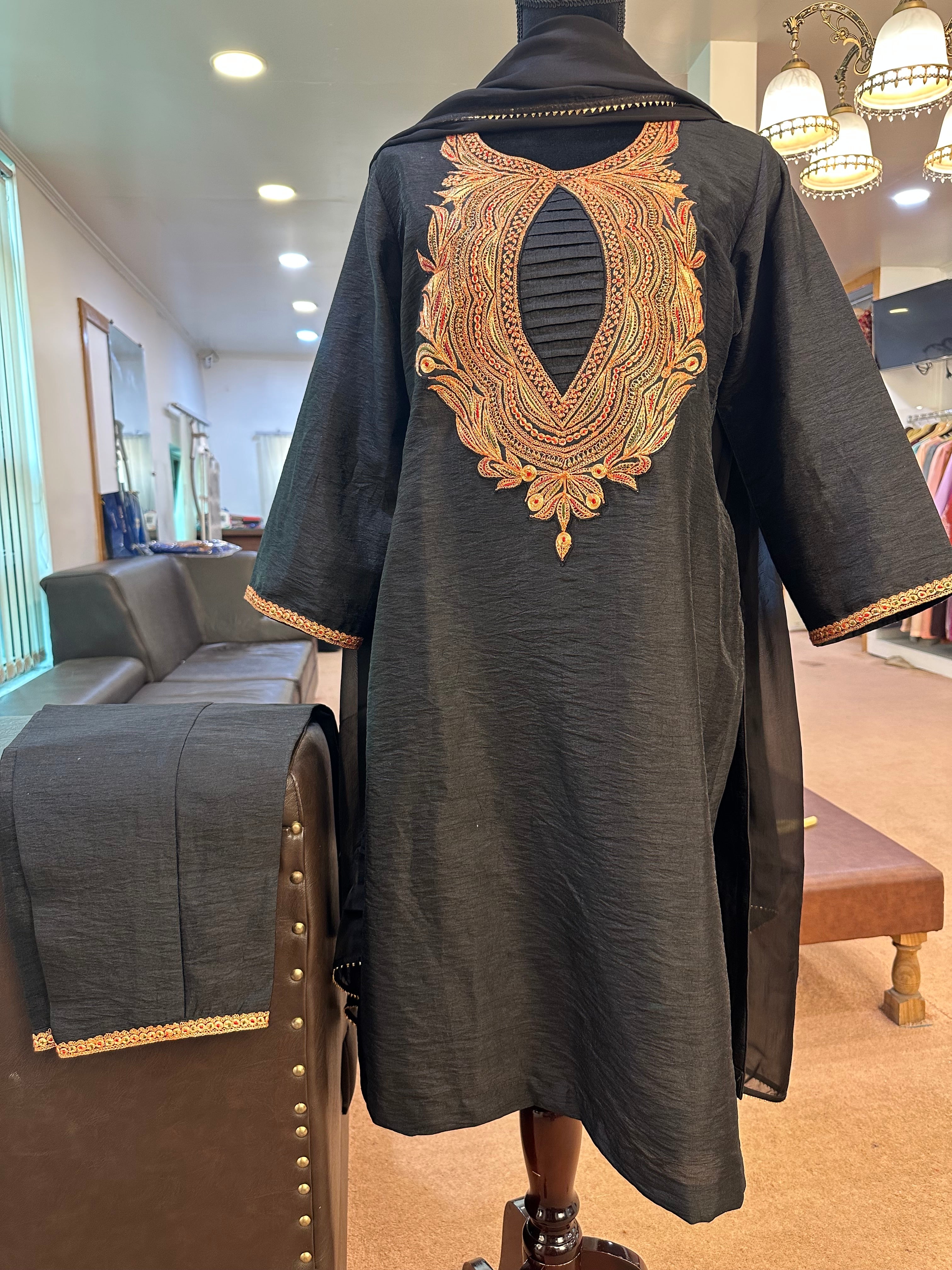 Tilla kurta set 3pc stitched