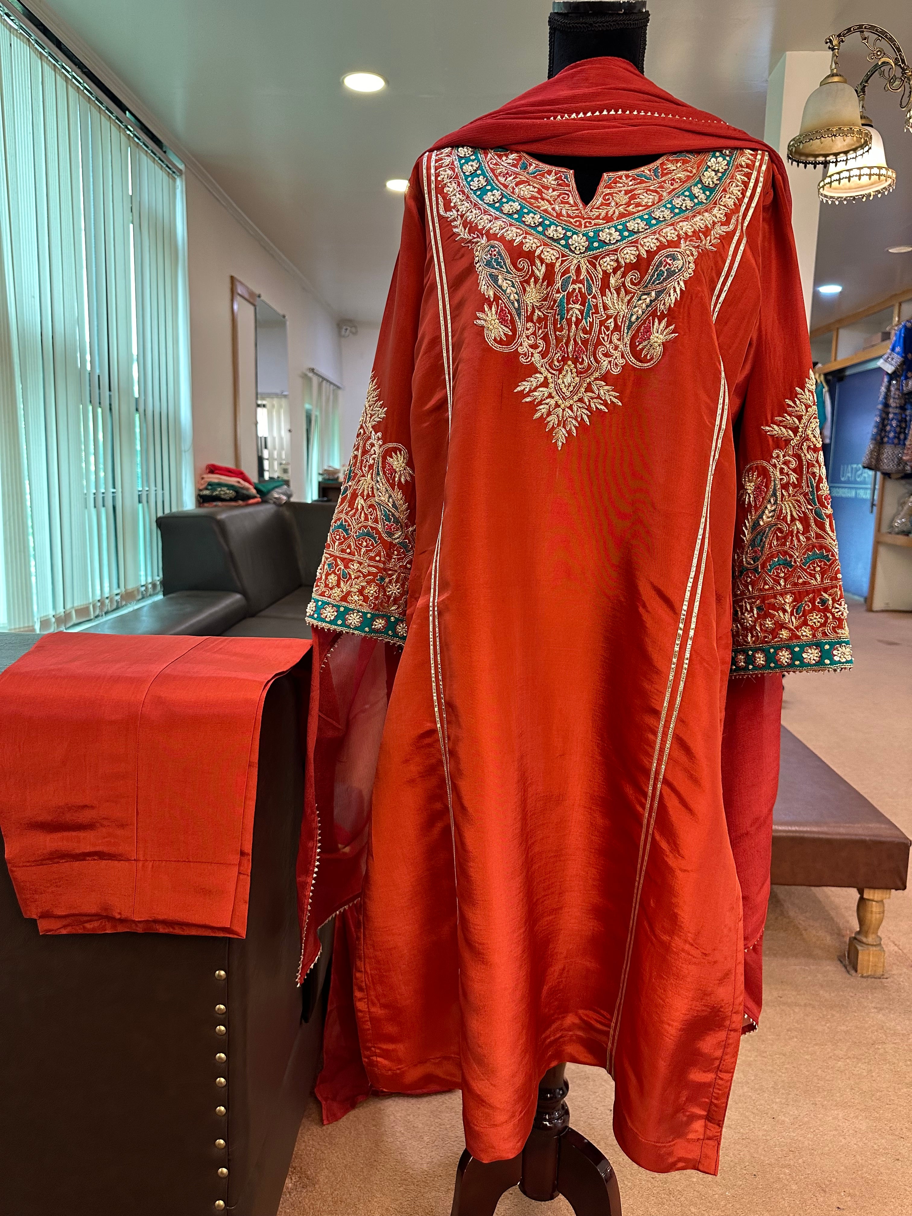 Handwork kurta set pbks874