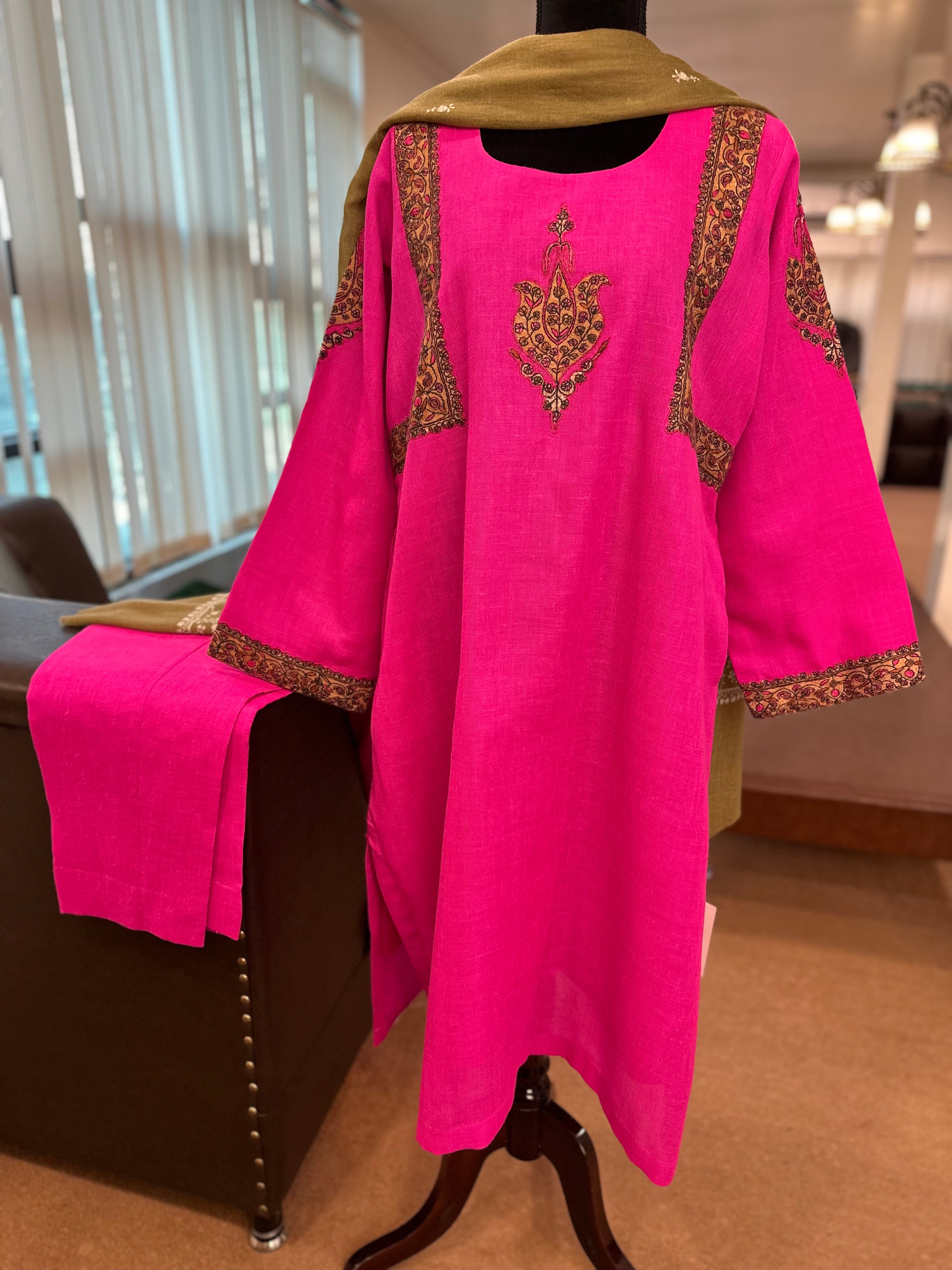 Purepashmina blend kurta set pwb420