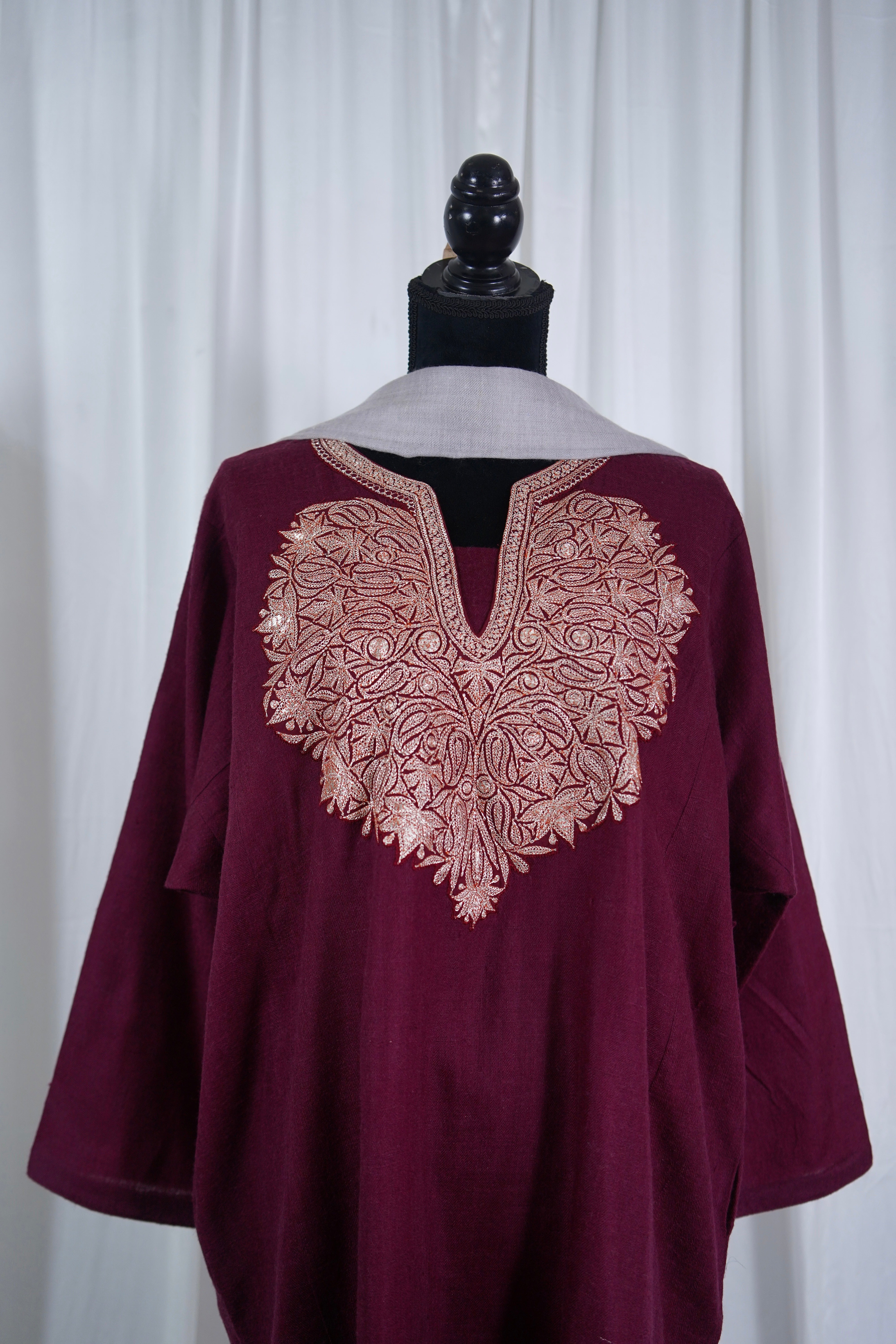 Purepashmina blend pheran set 2 pc pwb487