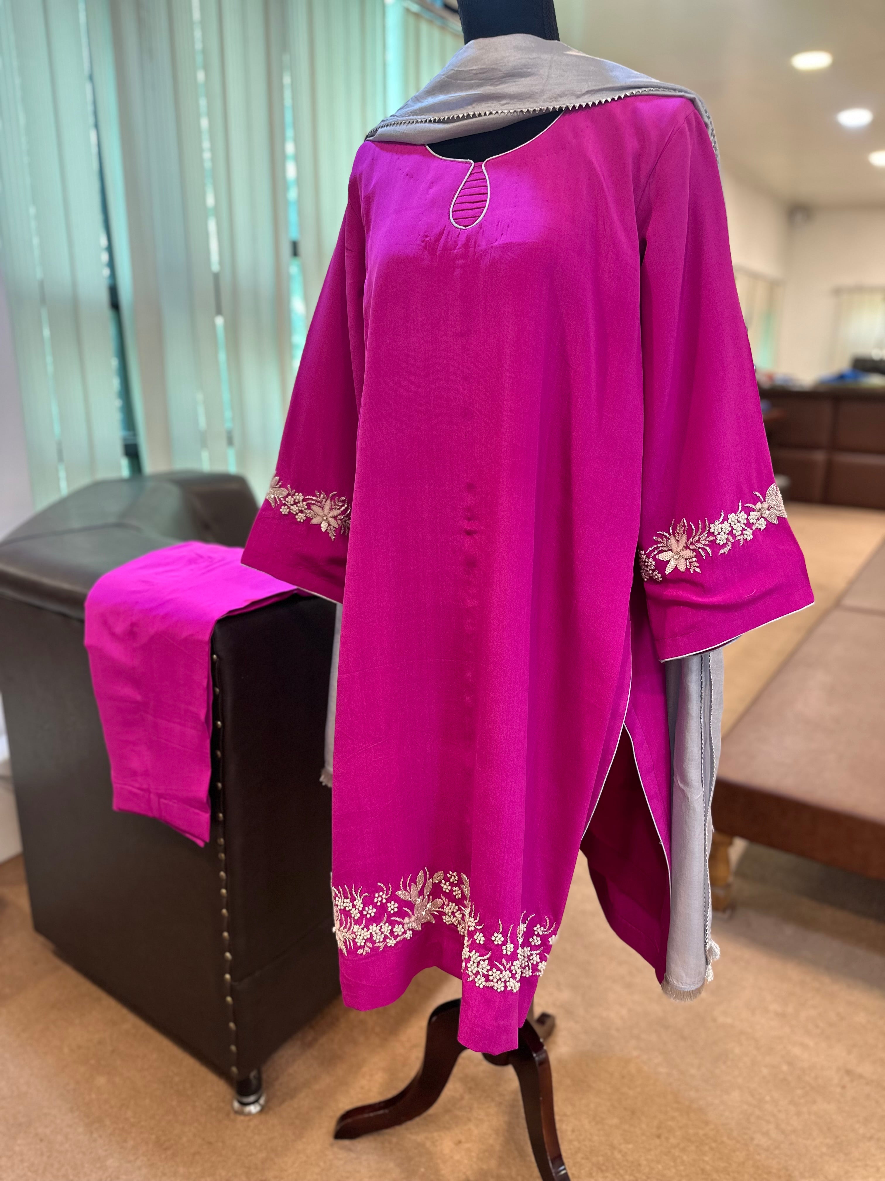 Purecrepe handwork suit 3 piece pbks117