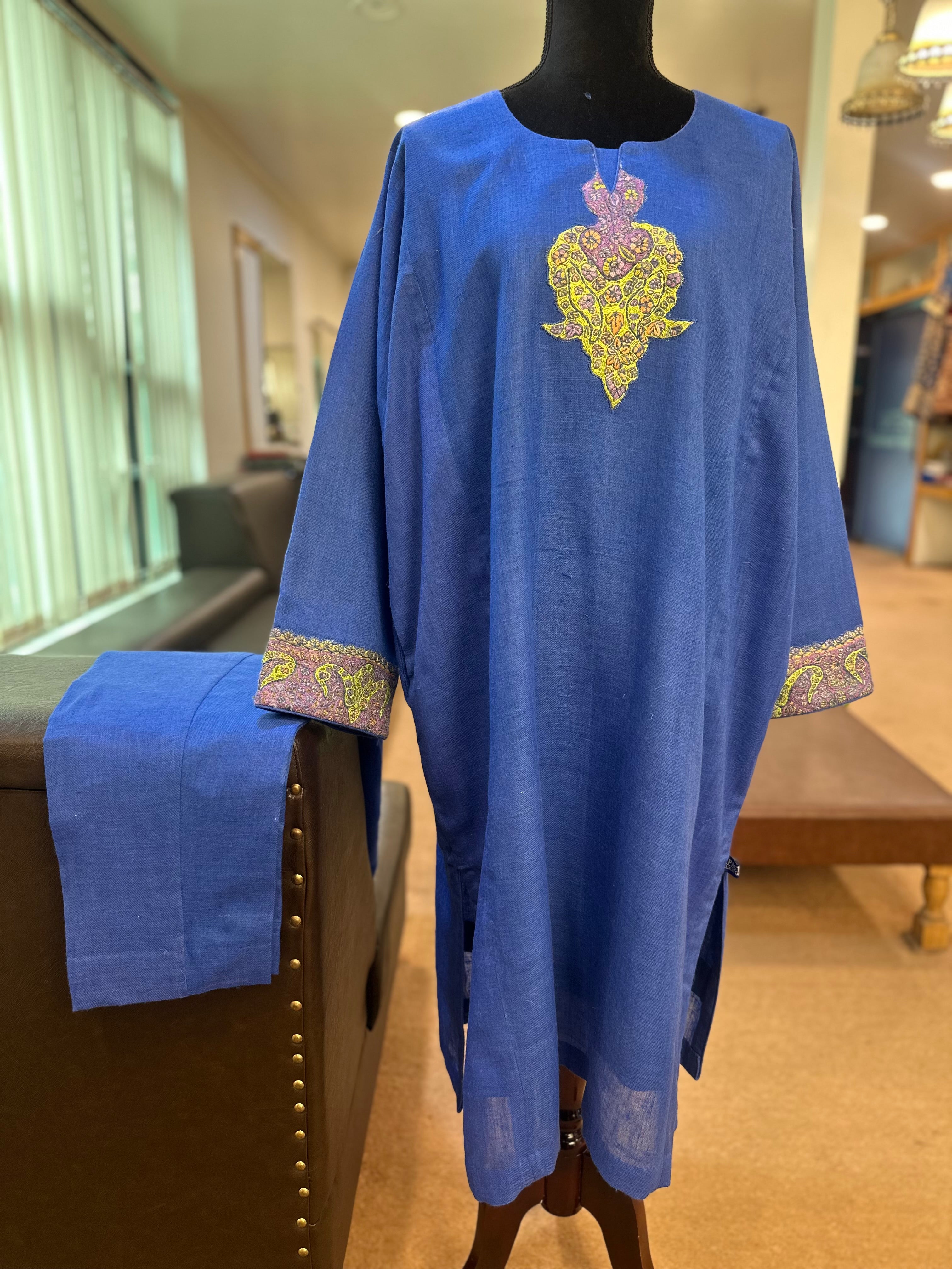 Purepashmina blend pheran set pwb455