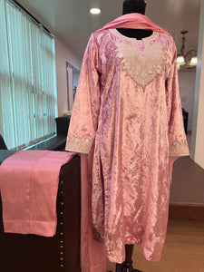 Velvet kurta set