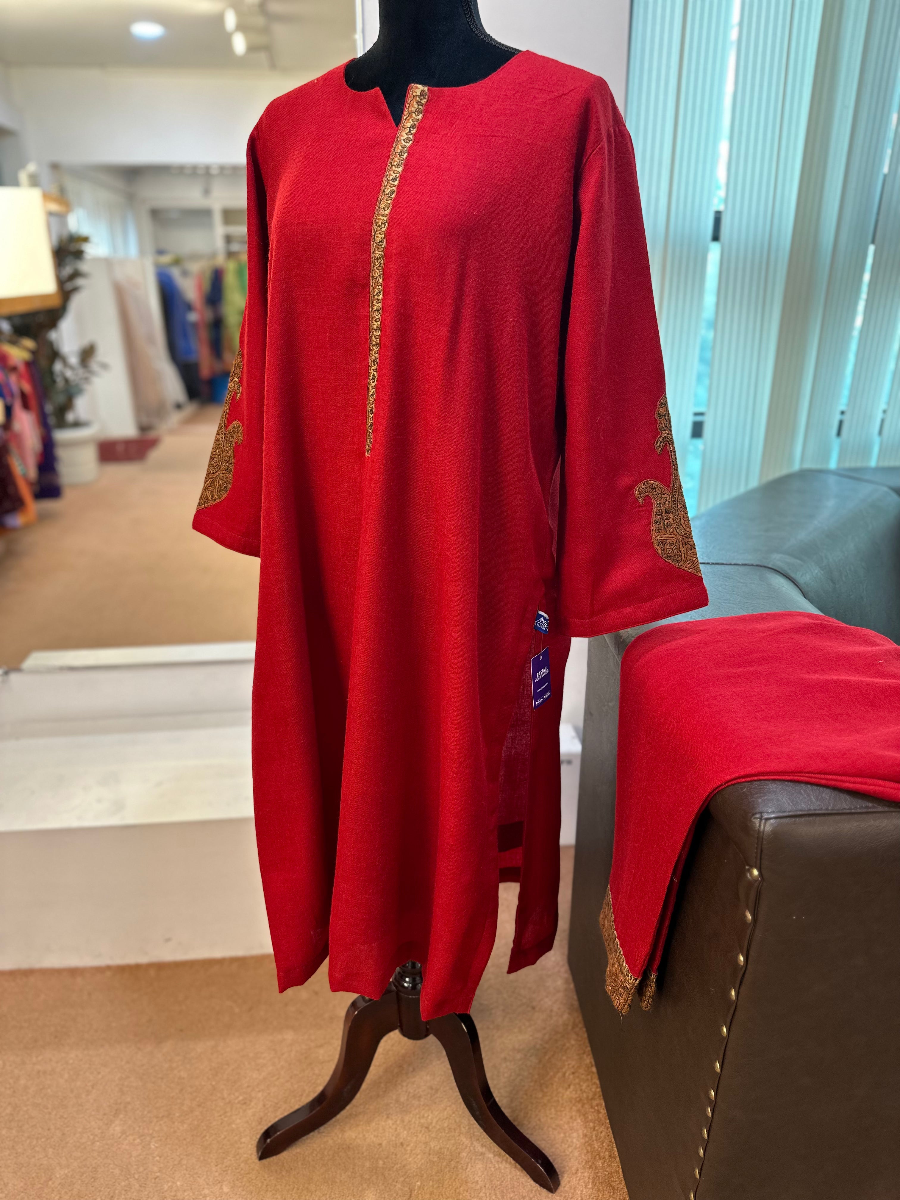 Pure pashmina blend kurta set 2pc pwb275