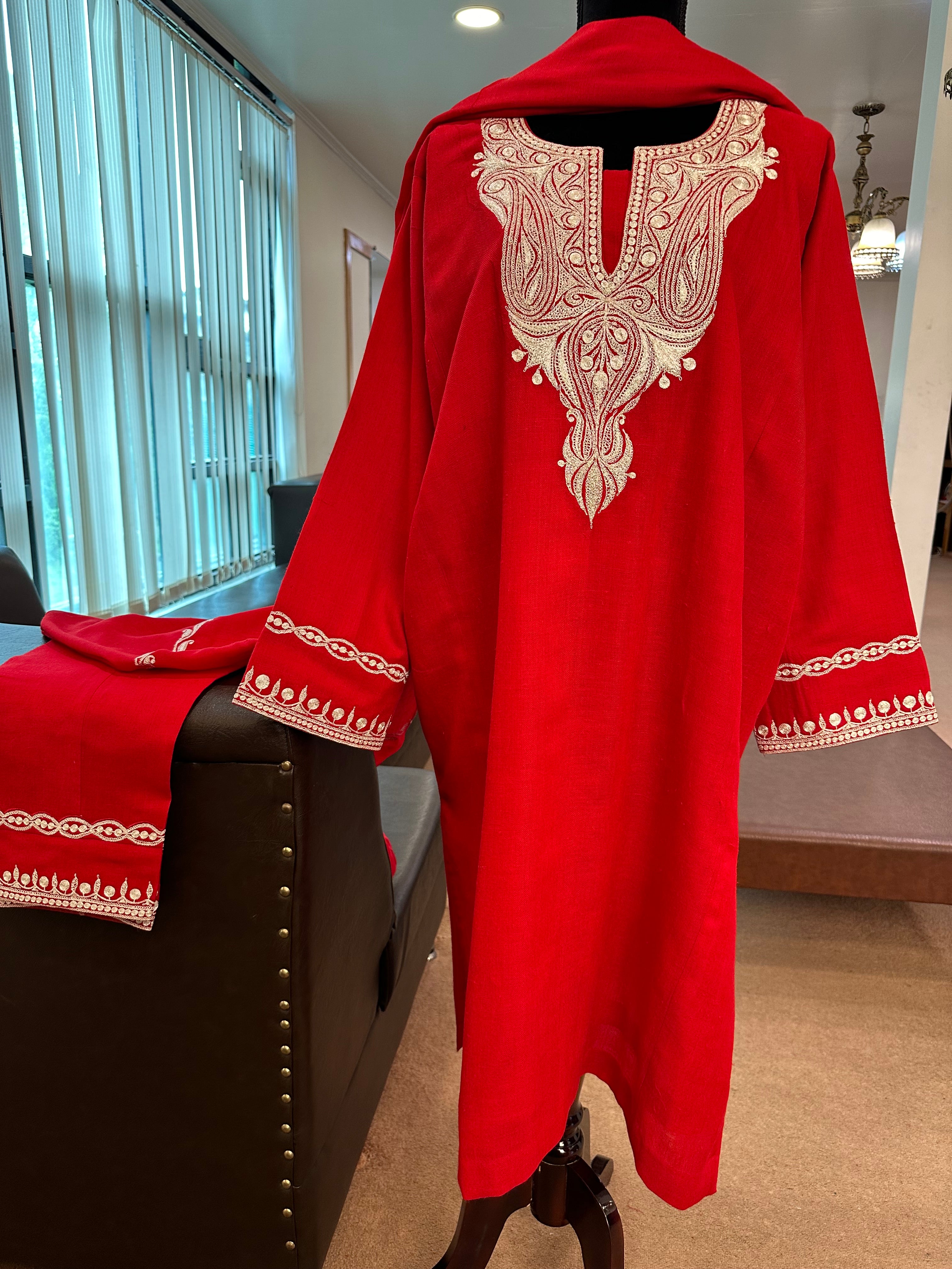 Purepashmina blend pheran set pwb300