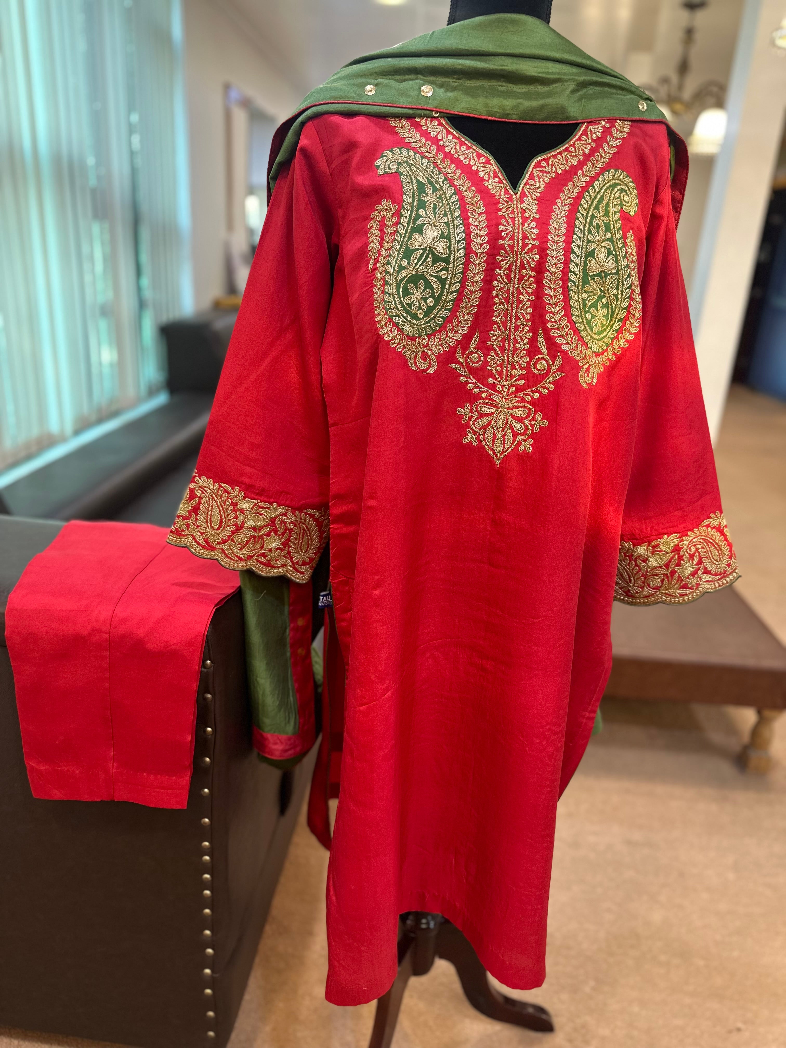 Puresilk 3 piece kurta set mtks839