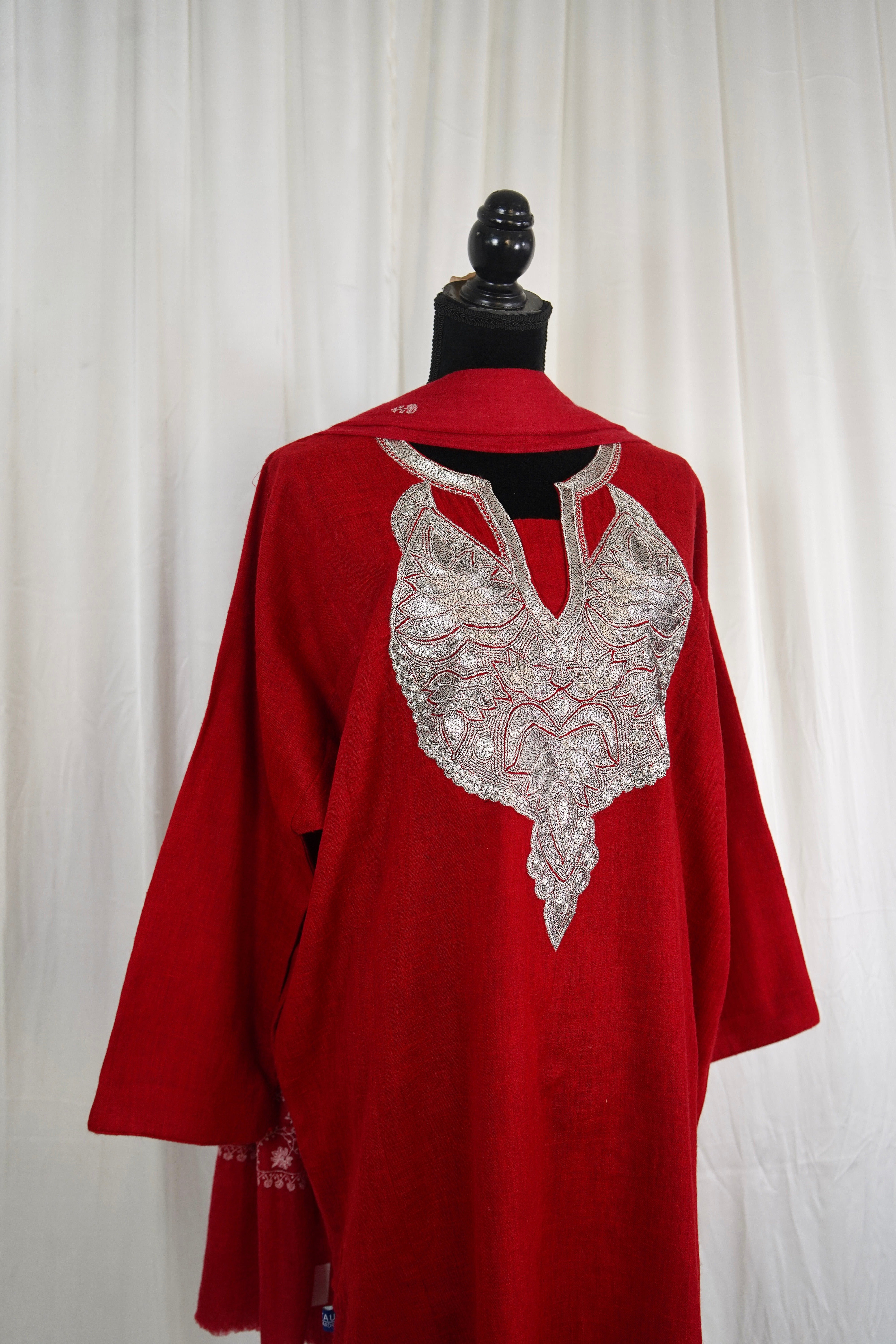 Purepashmina blend pheran set pwb485