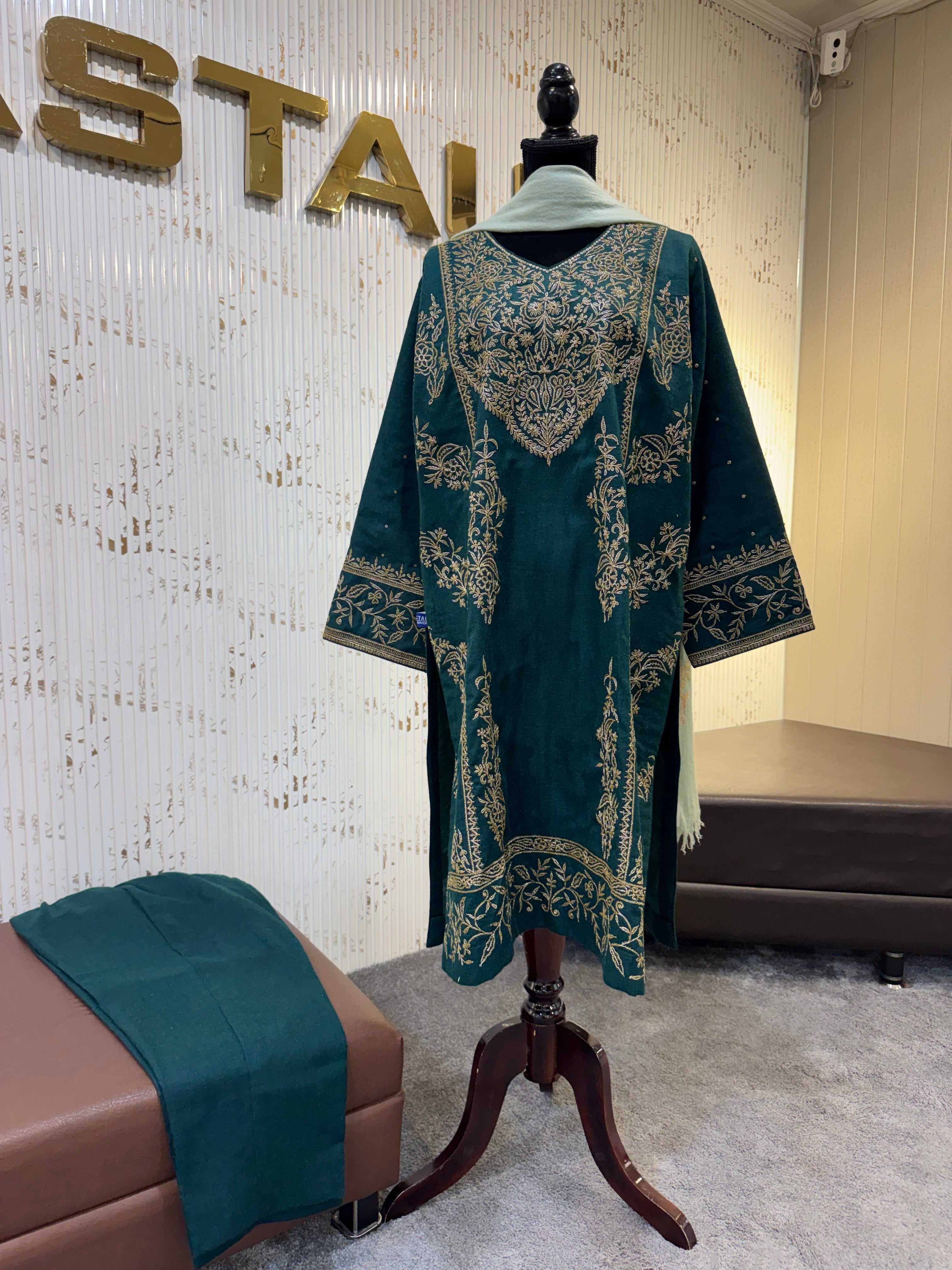 Purepashmina blend kurta set pwb619