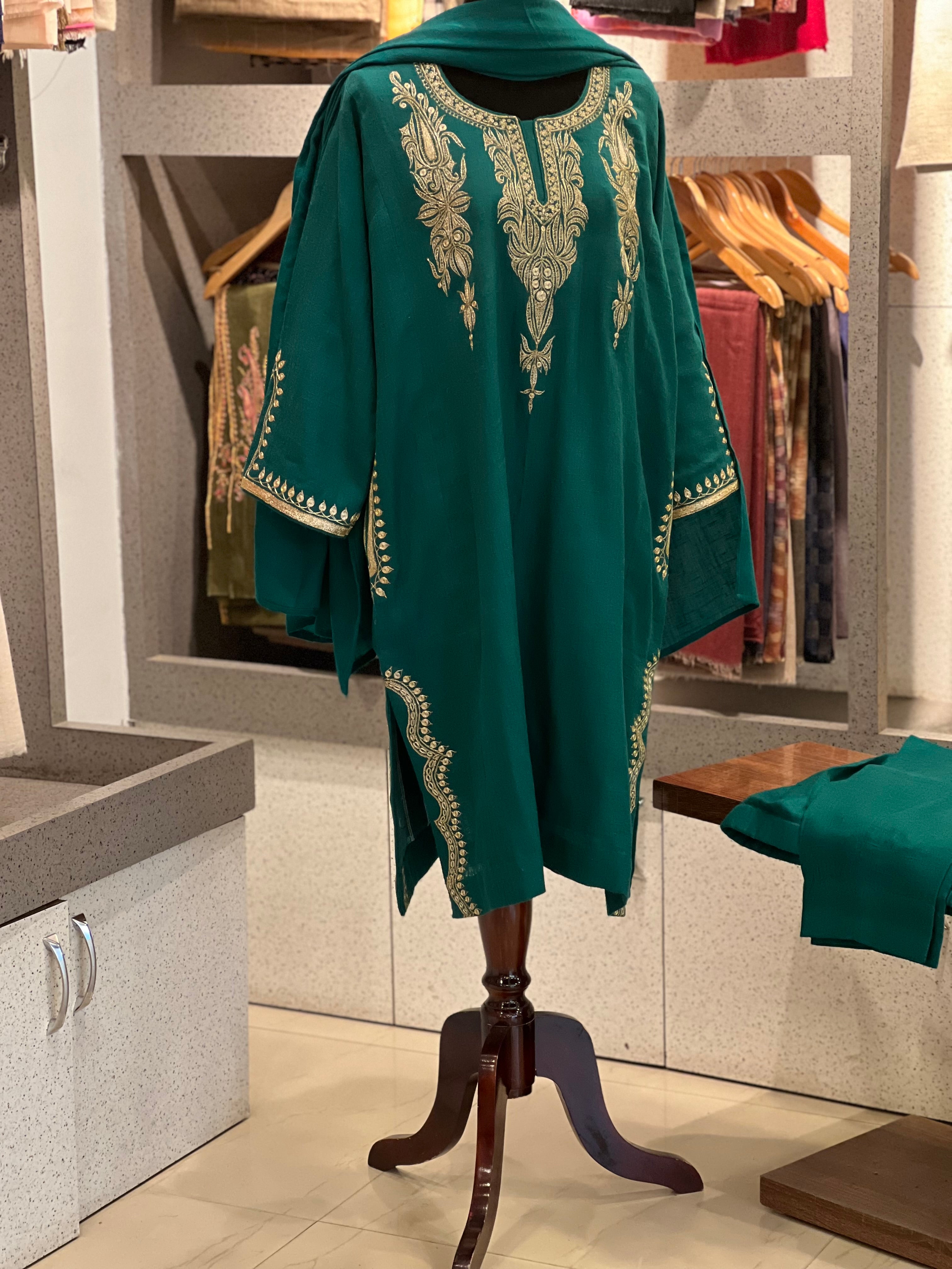 Pure pashmina blend 3pc pheran set