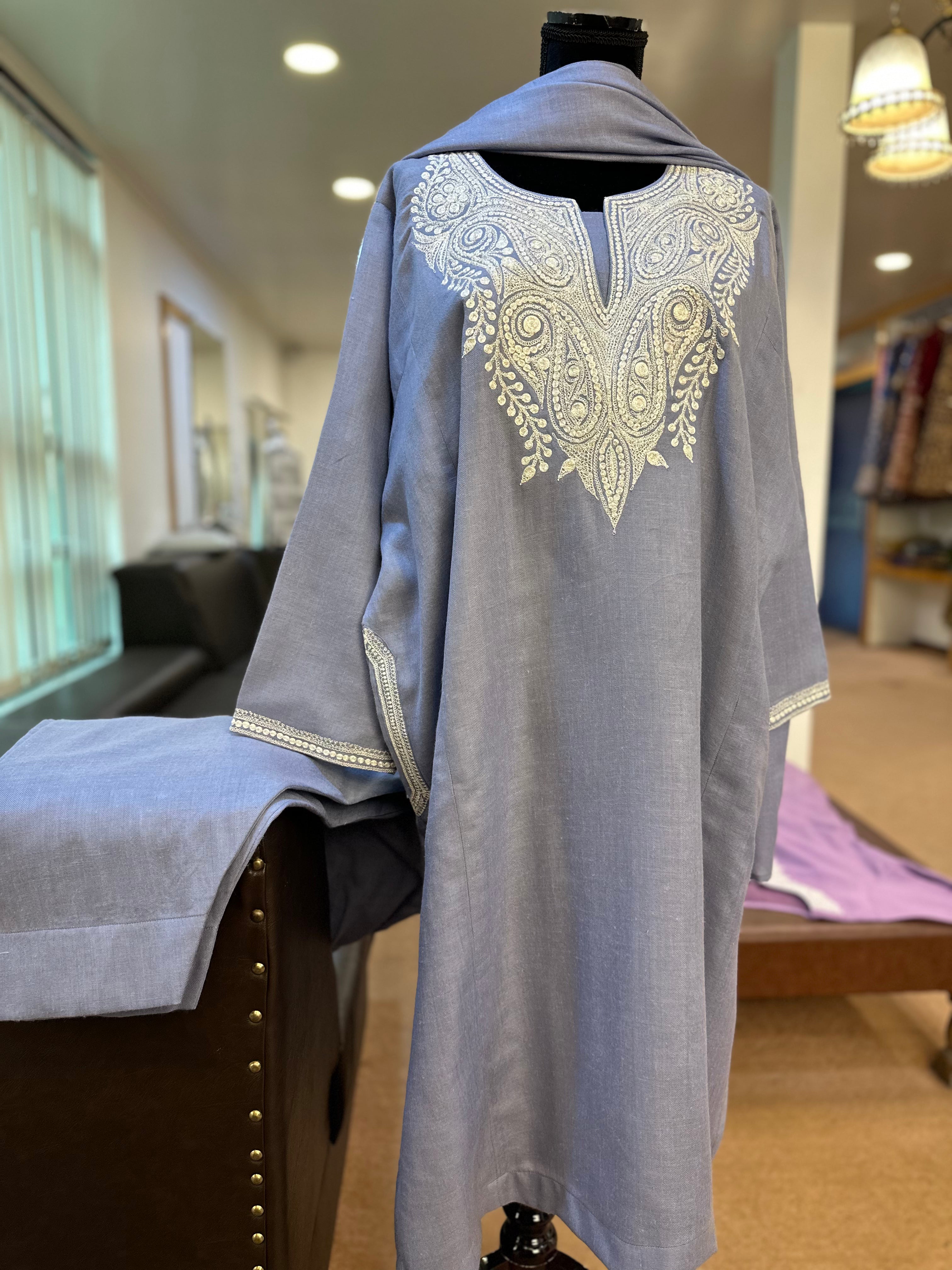 Purepashmina blend 3 piece pheran set