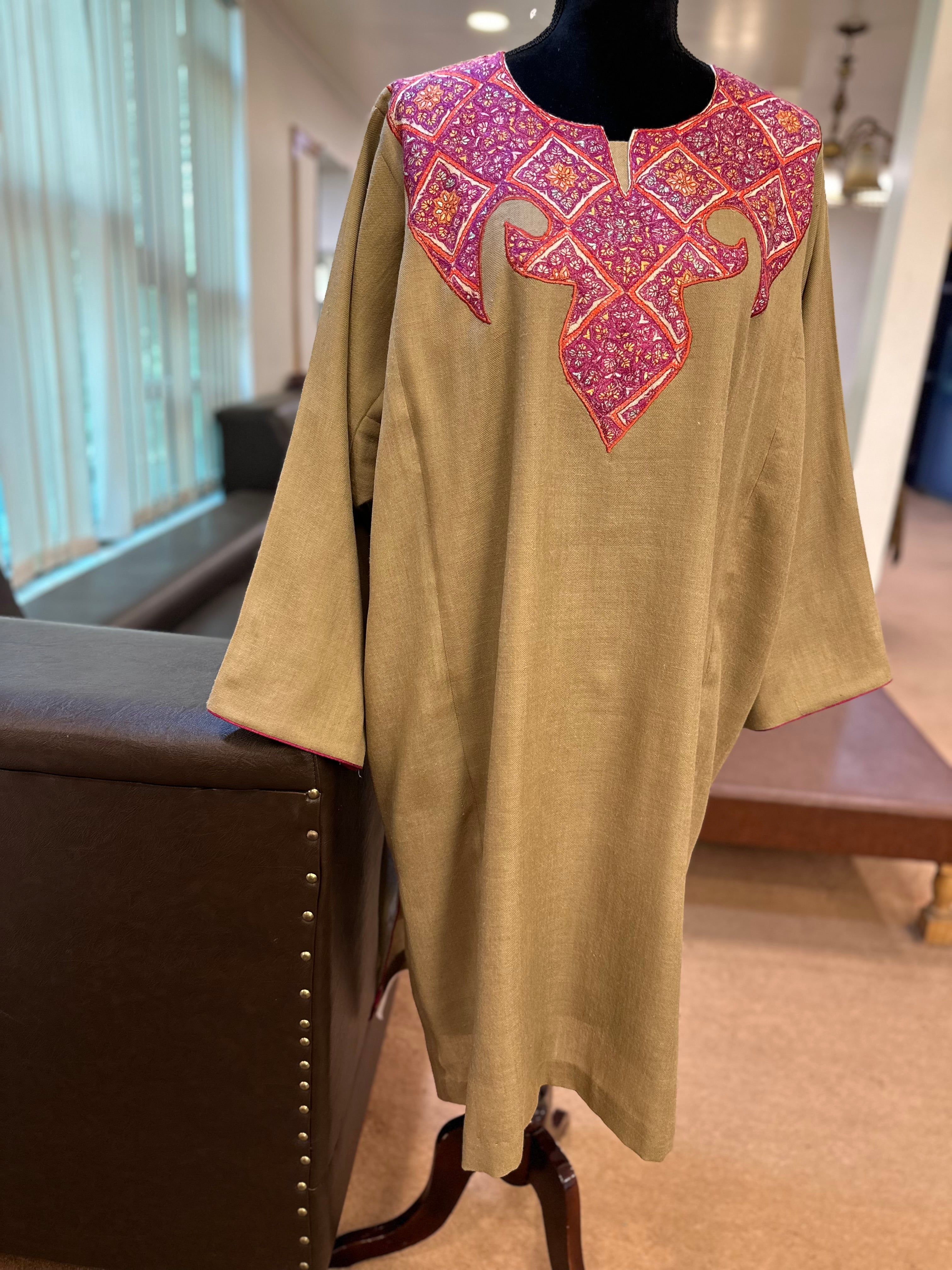Purepashmina blend pheran pwb337