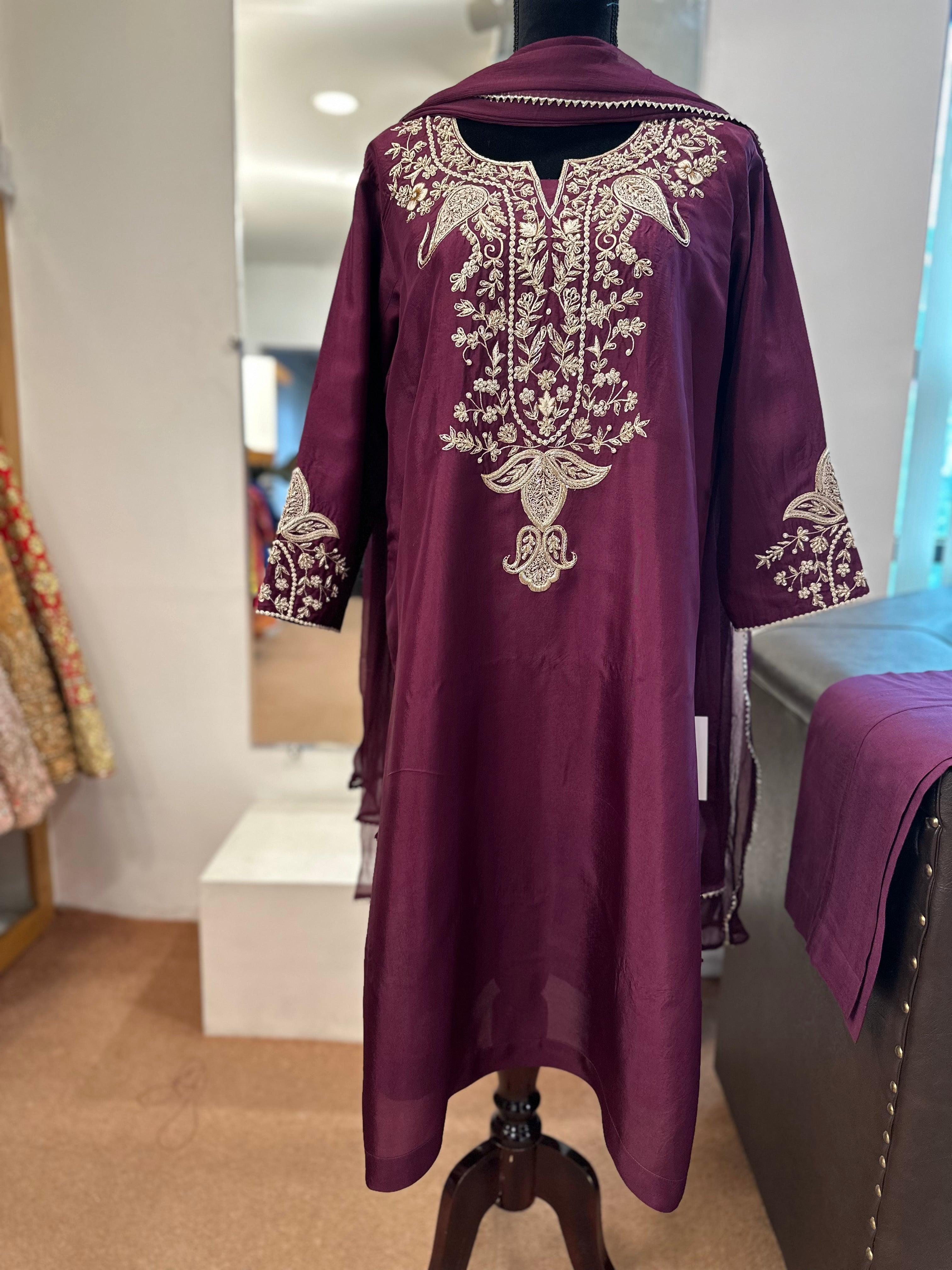 Handwork kurta set pbks821