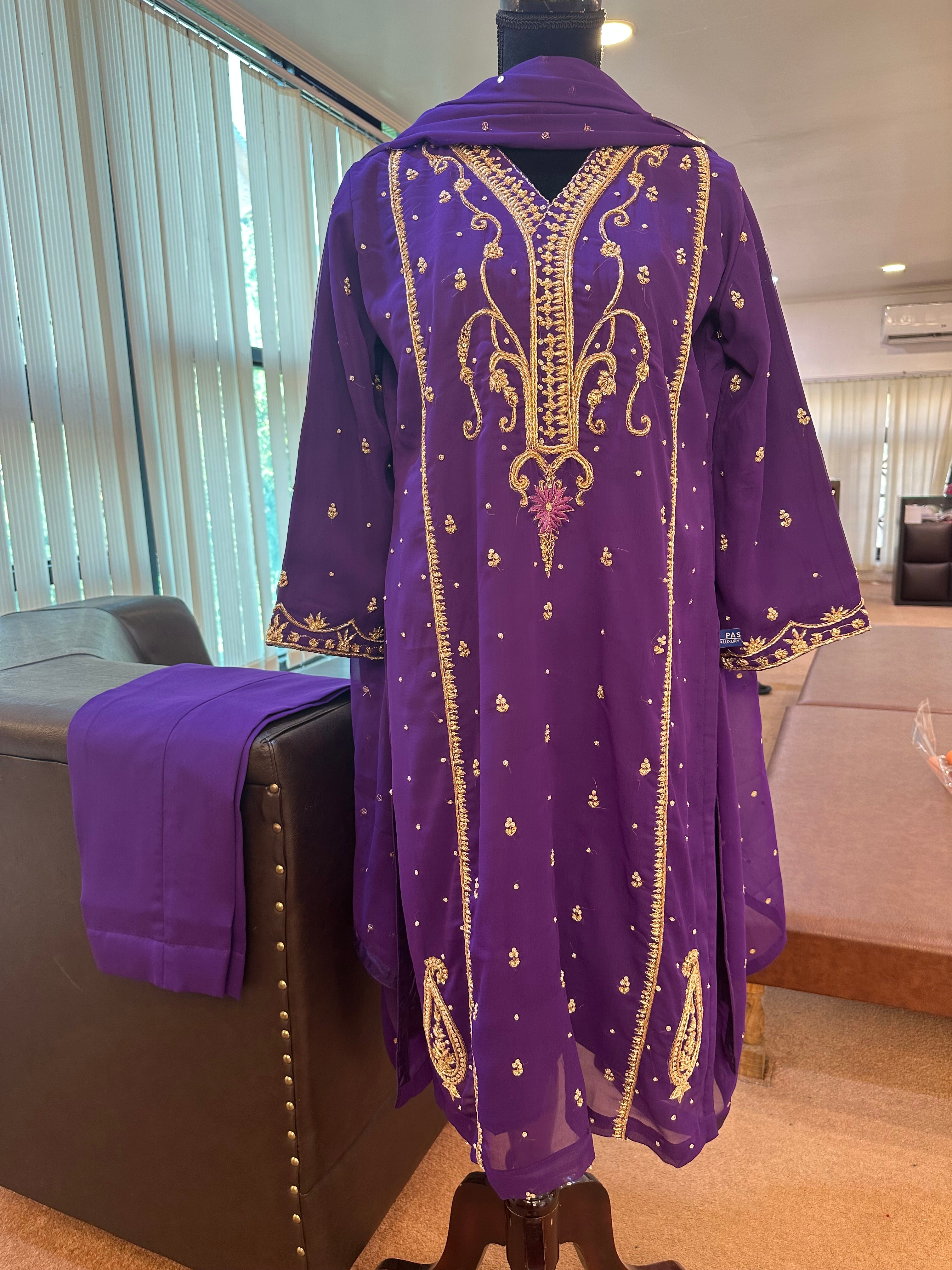 Handembroidered 3 piece suit