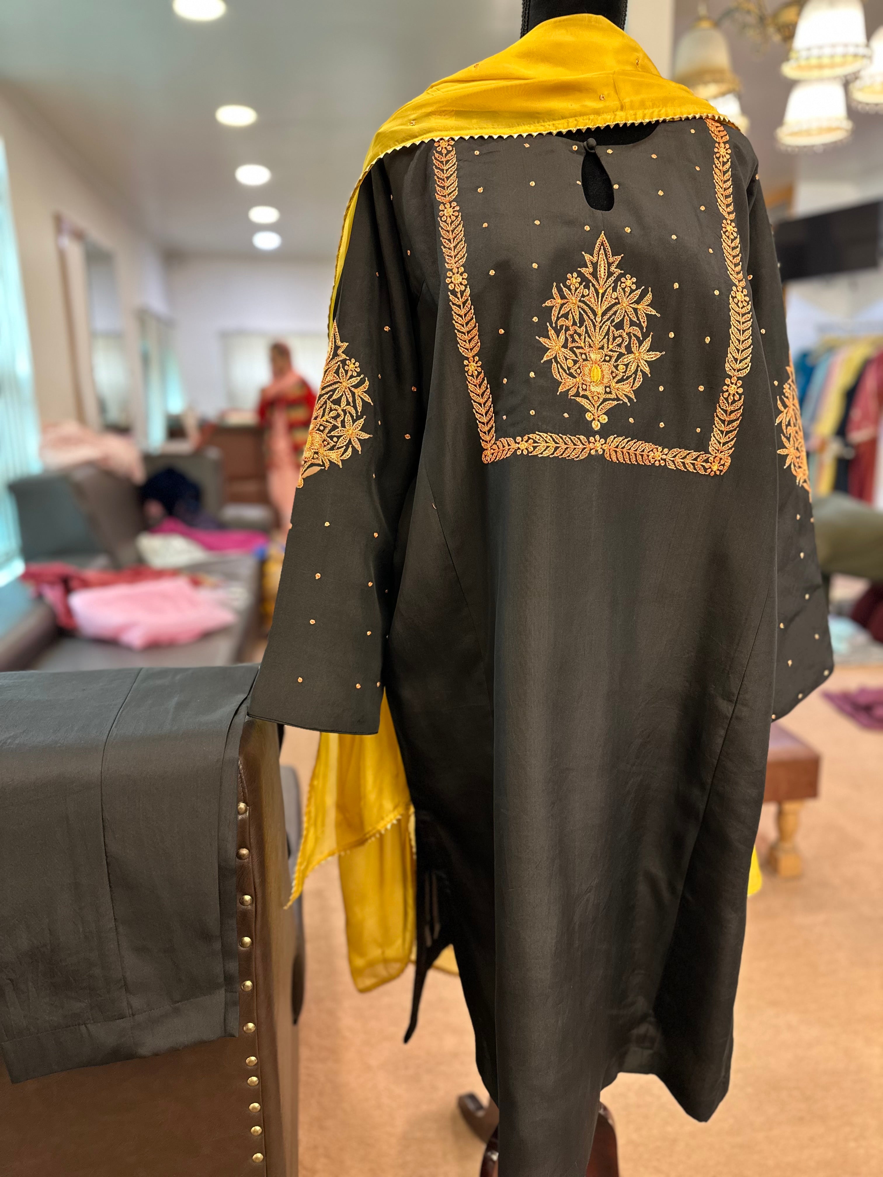 Puresilk pheran set 3 piece mtks694
