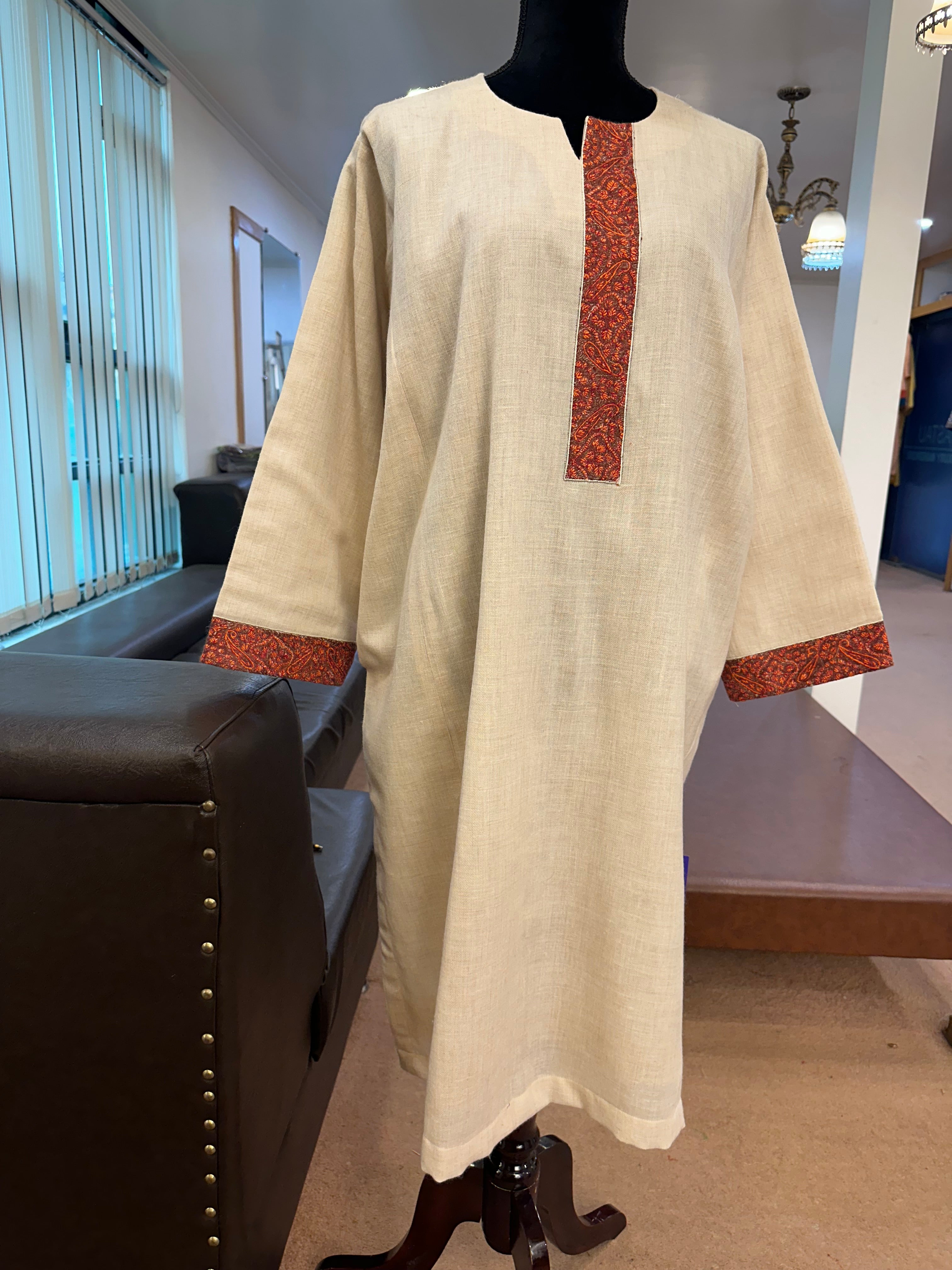 Purepashmina blend pheran pwb282