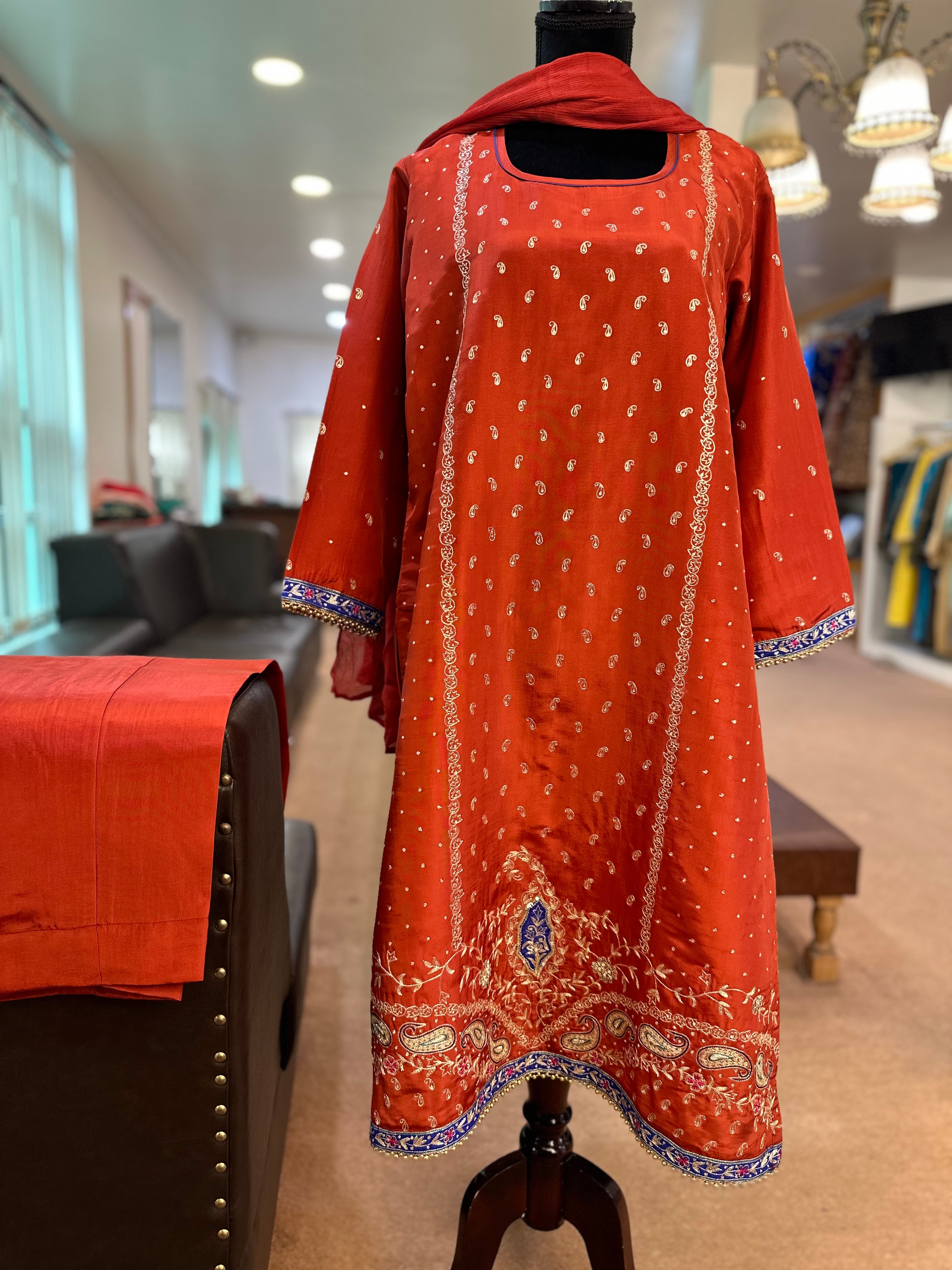 Handwork kurta set pbks875