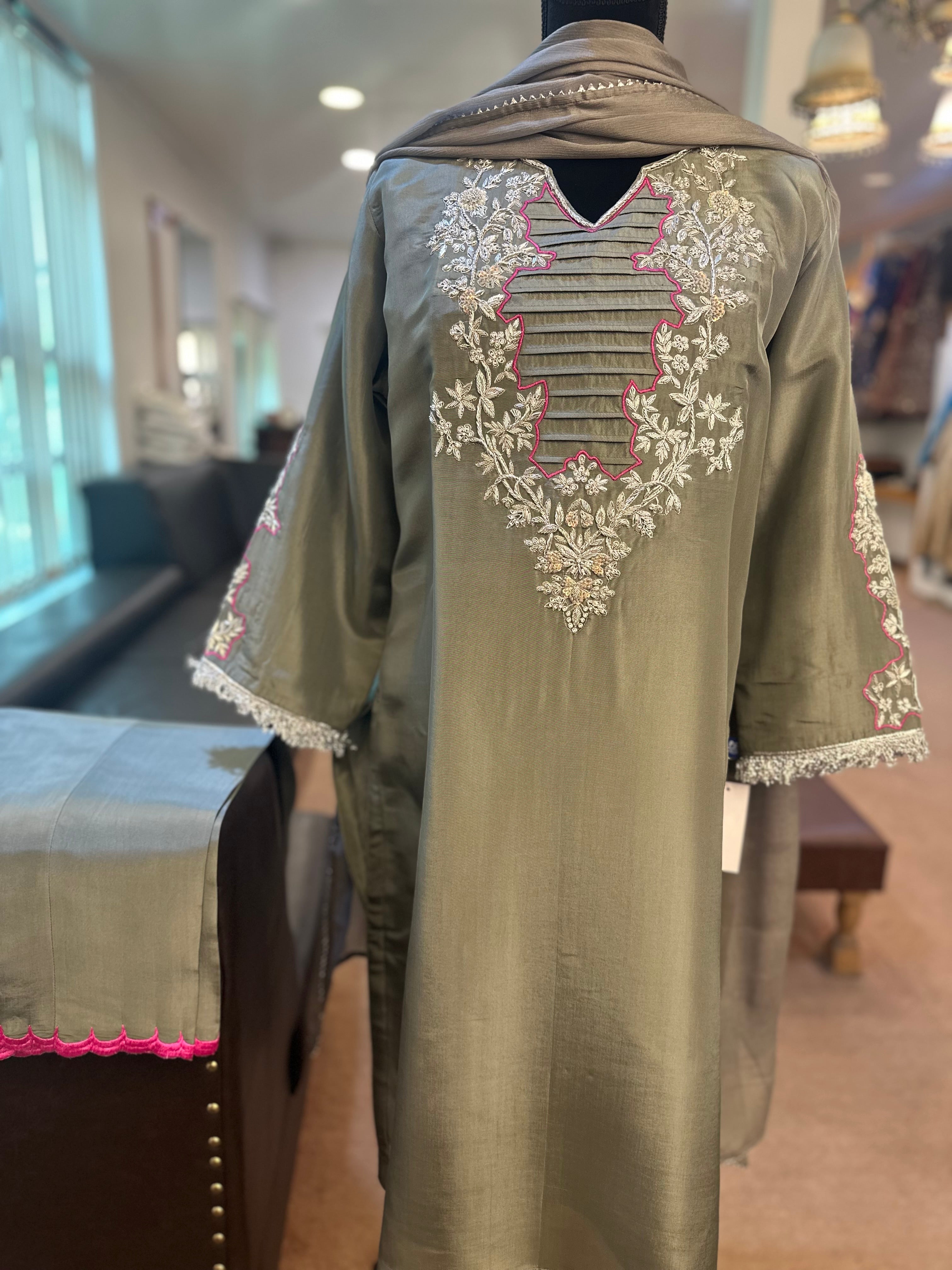 Handwork kurta set pbks828