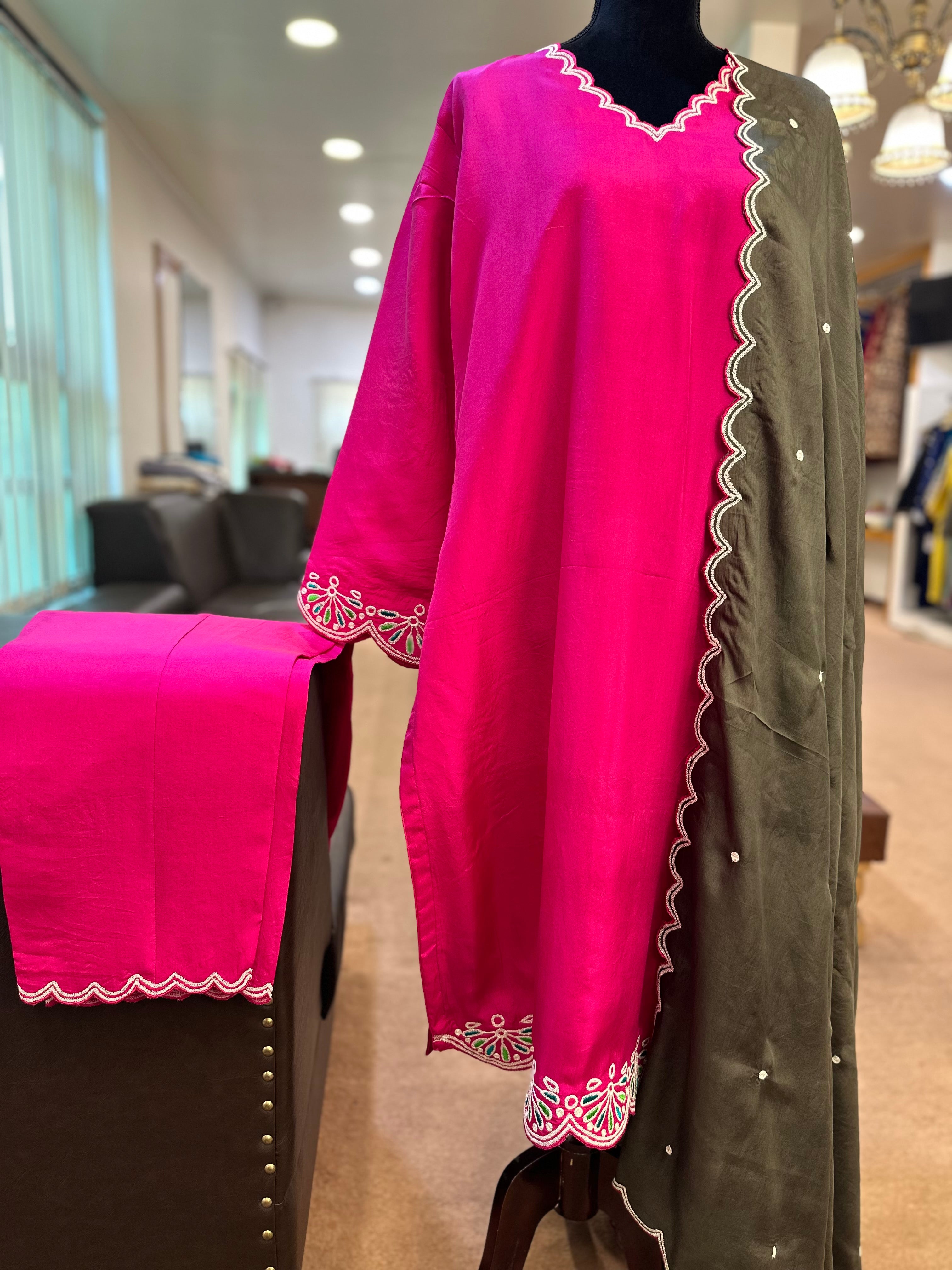 Puresilk tilla kurta set mtks762