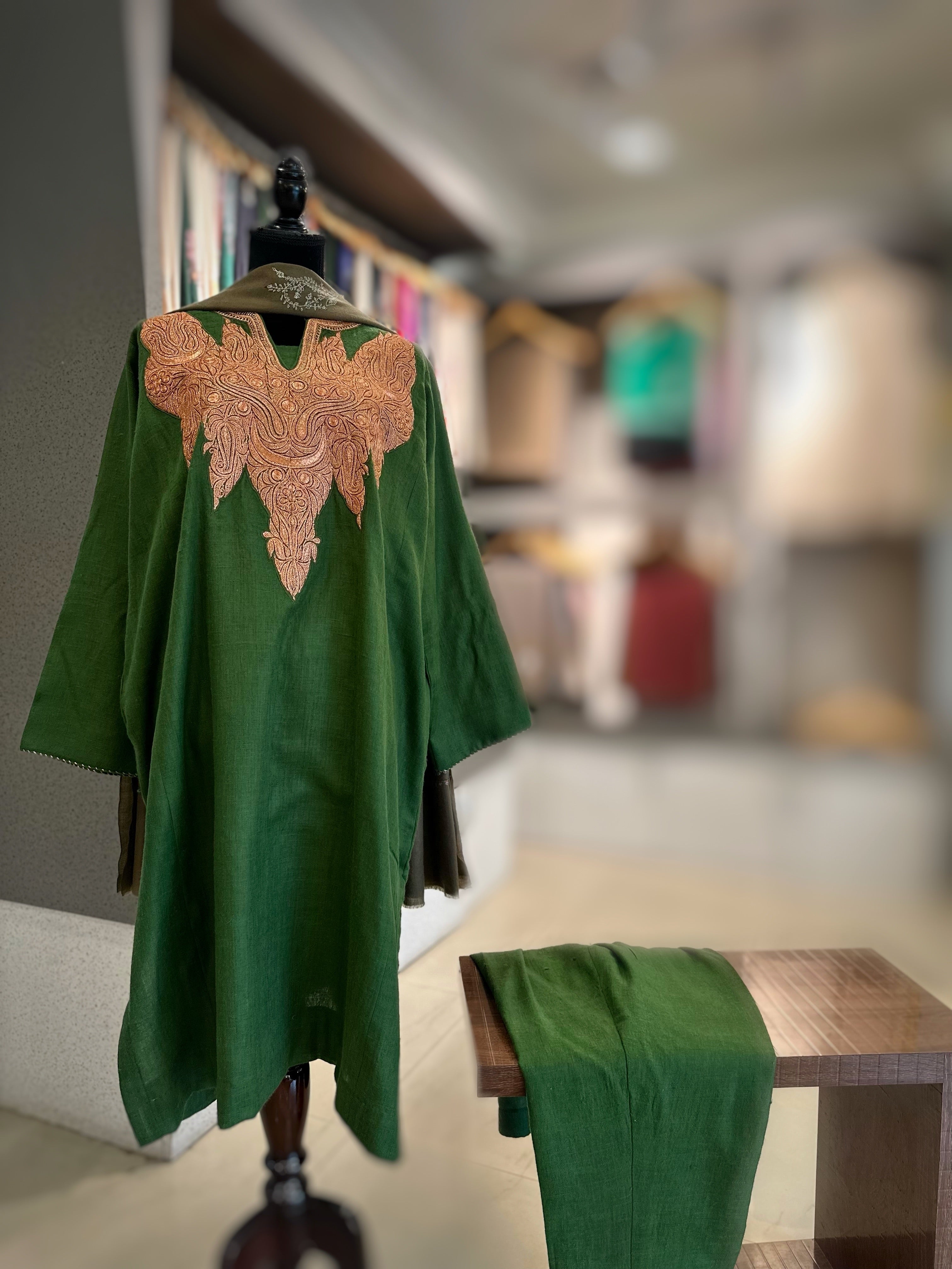 Purepashmina blend 2 piece pheran set pwb499