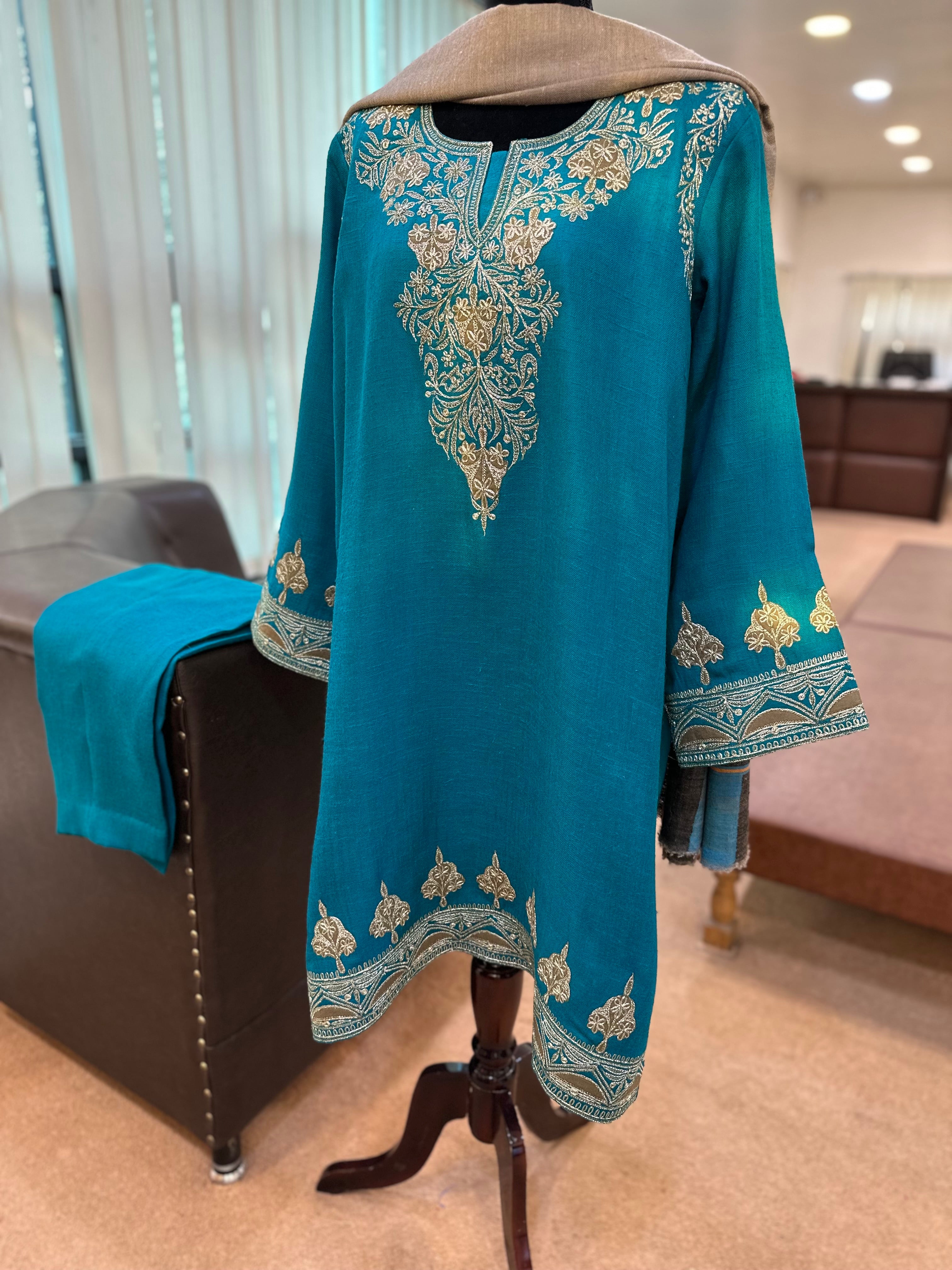 Purepashmina blend kurta set pwb481