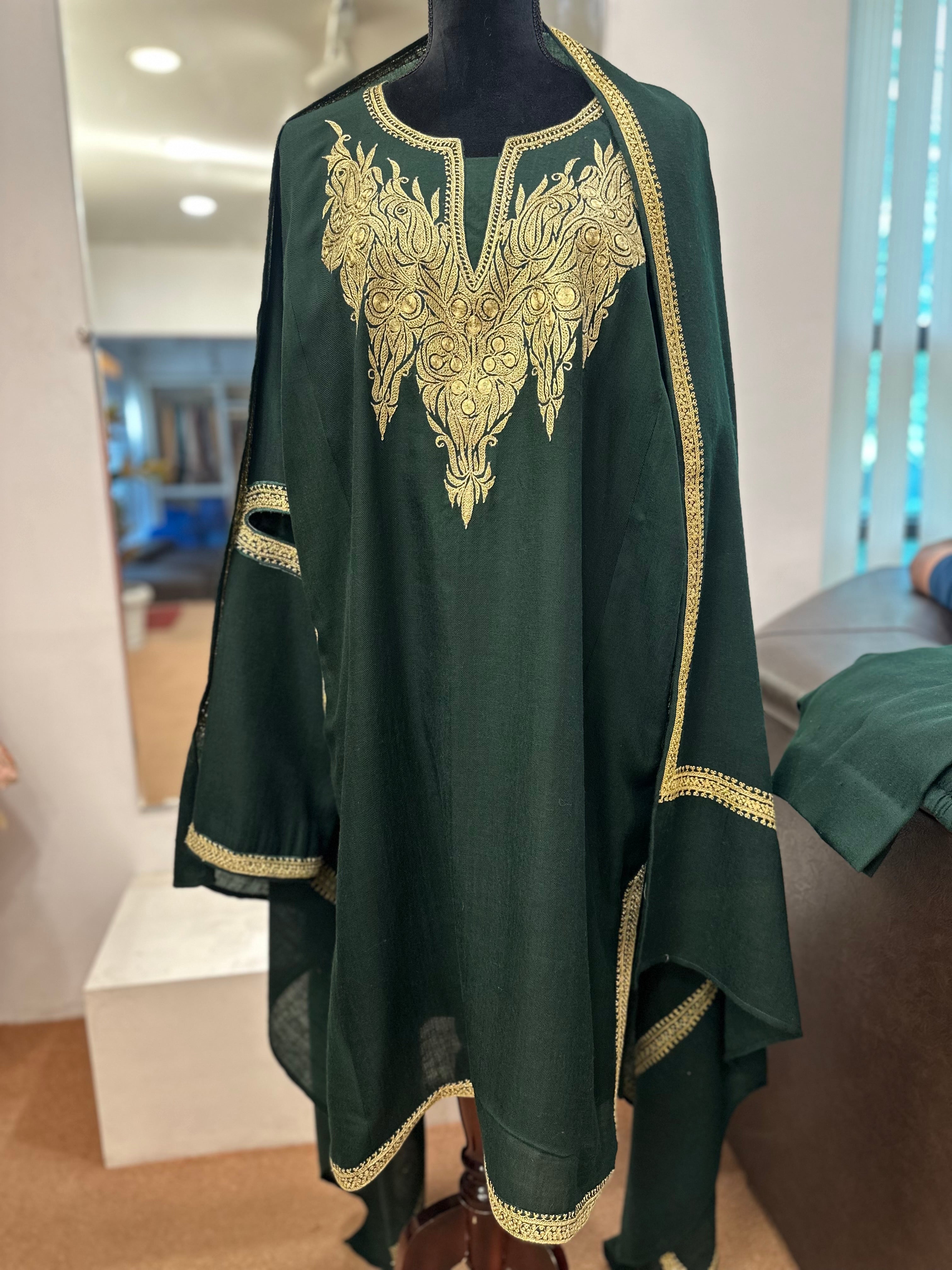 Purepashmina blend pheran set