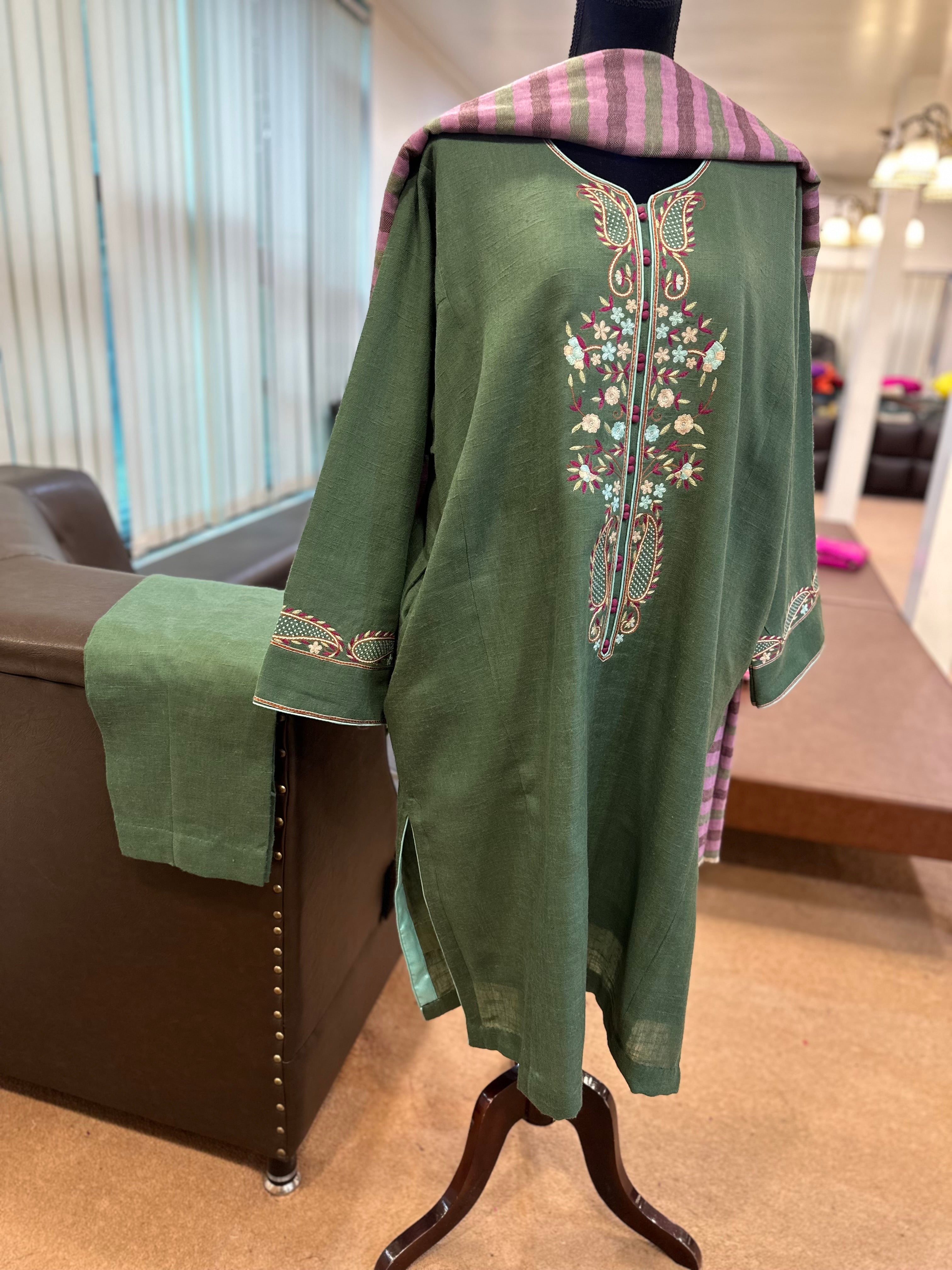Purepashmina blend pheran set pwb492