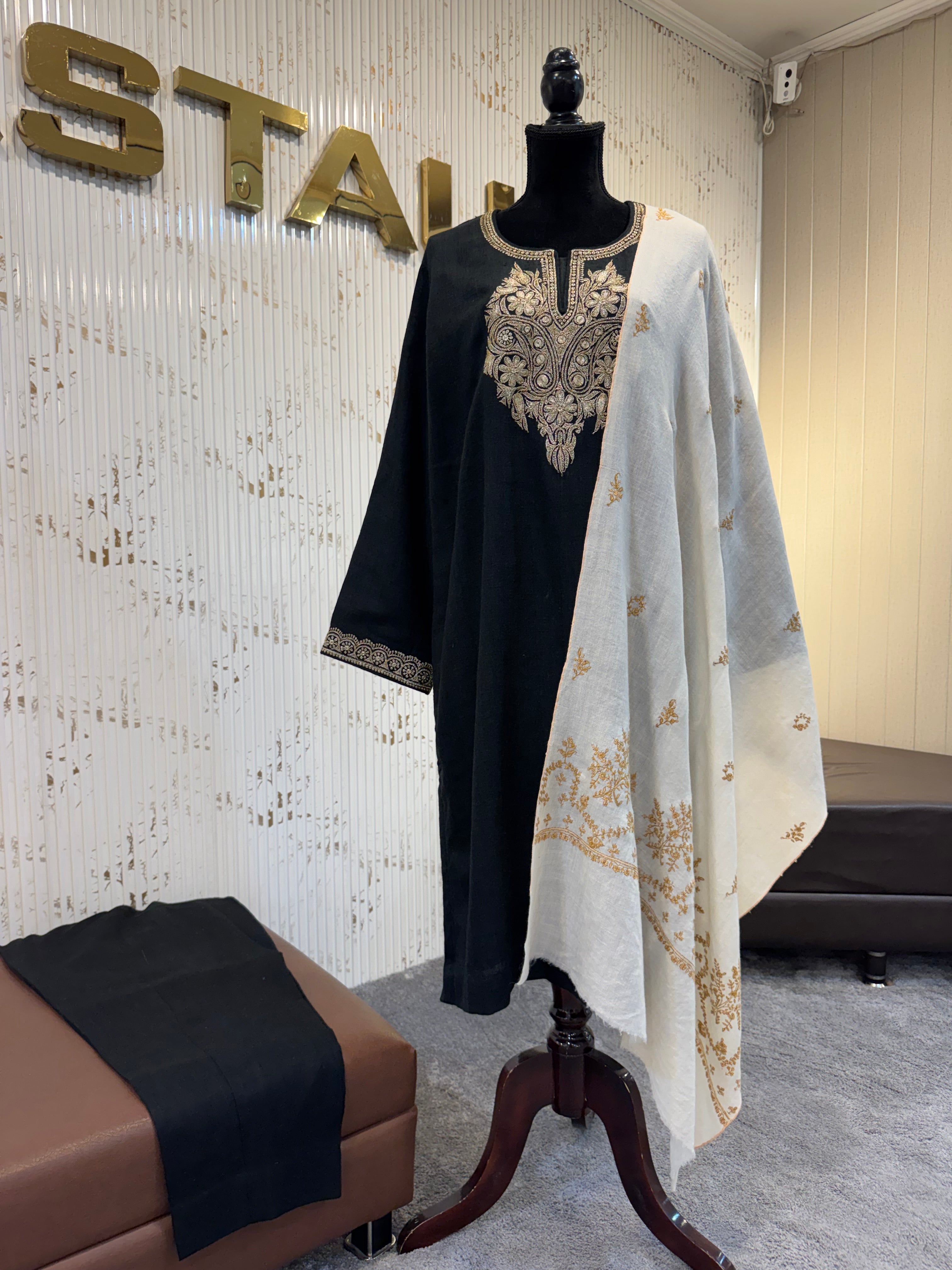 Purepashmina blend kurta set pwb631