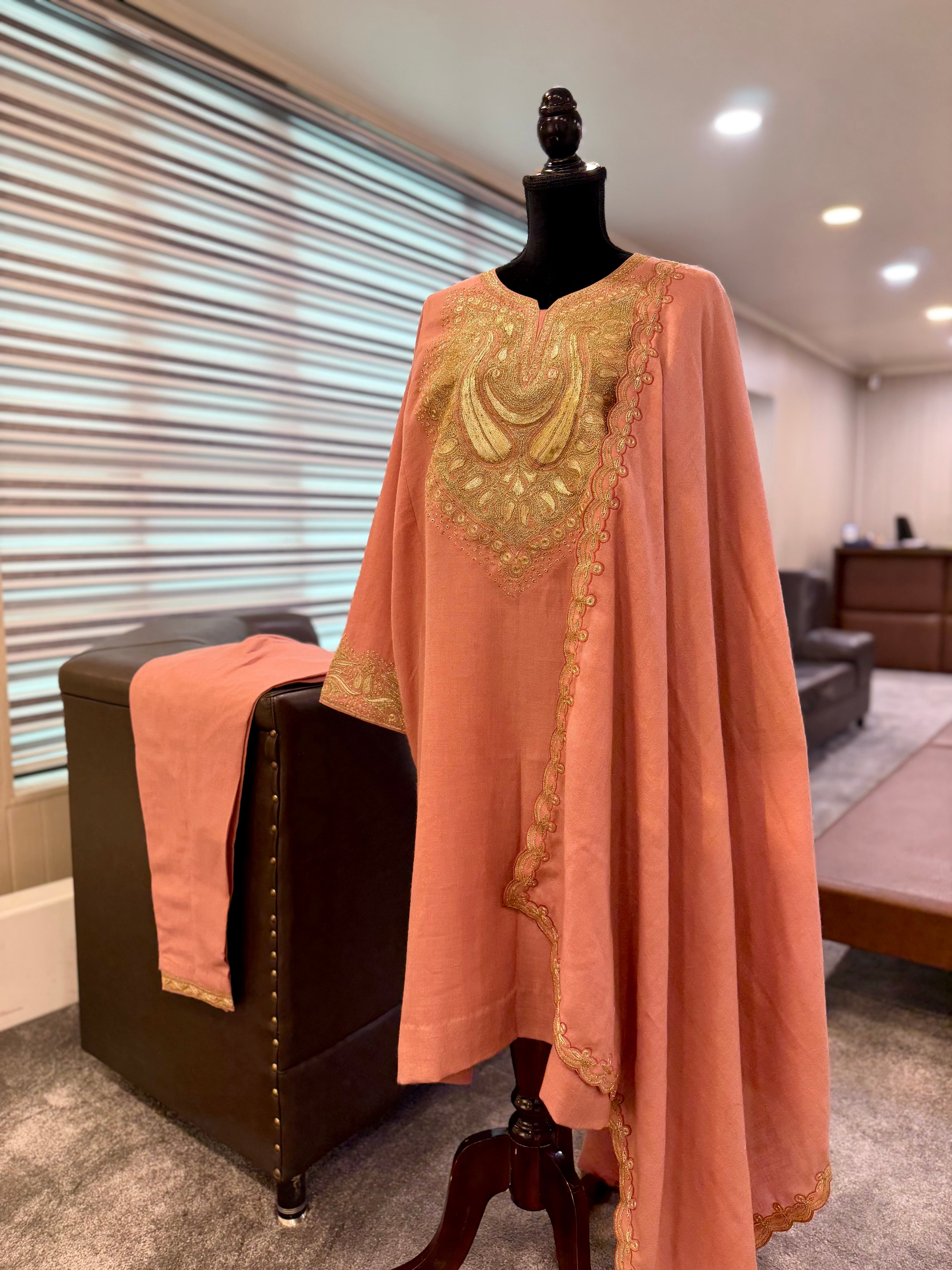 Purepashmina pheran set 3 pc