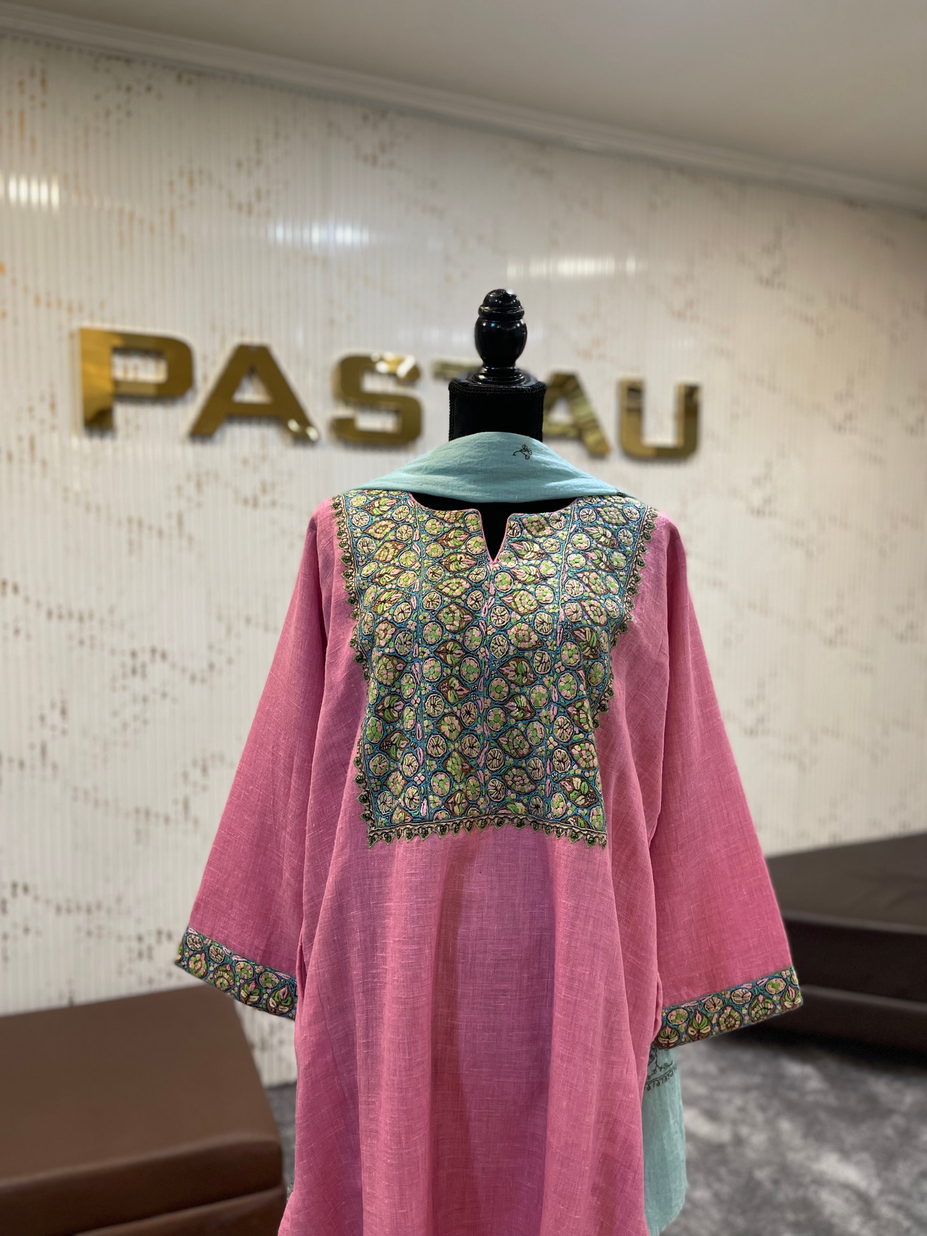 Purepashmina blend pheran set pwb508