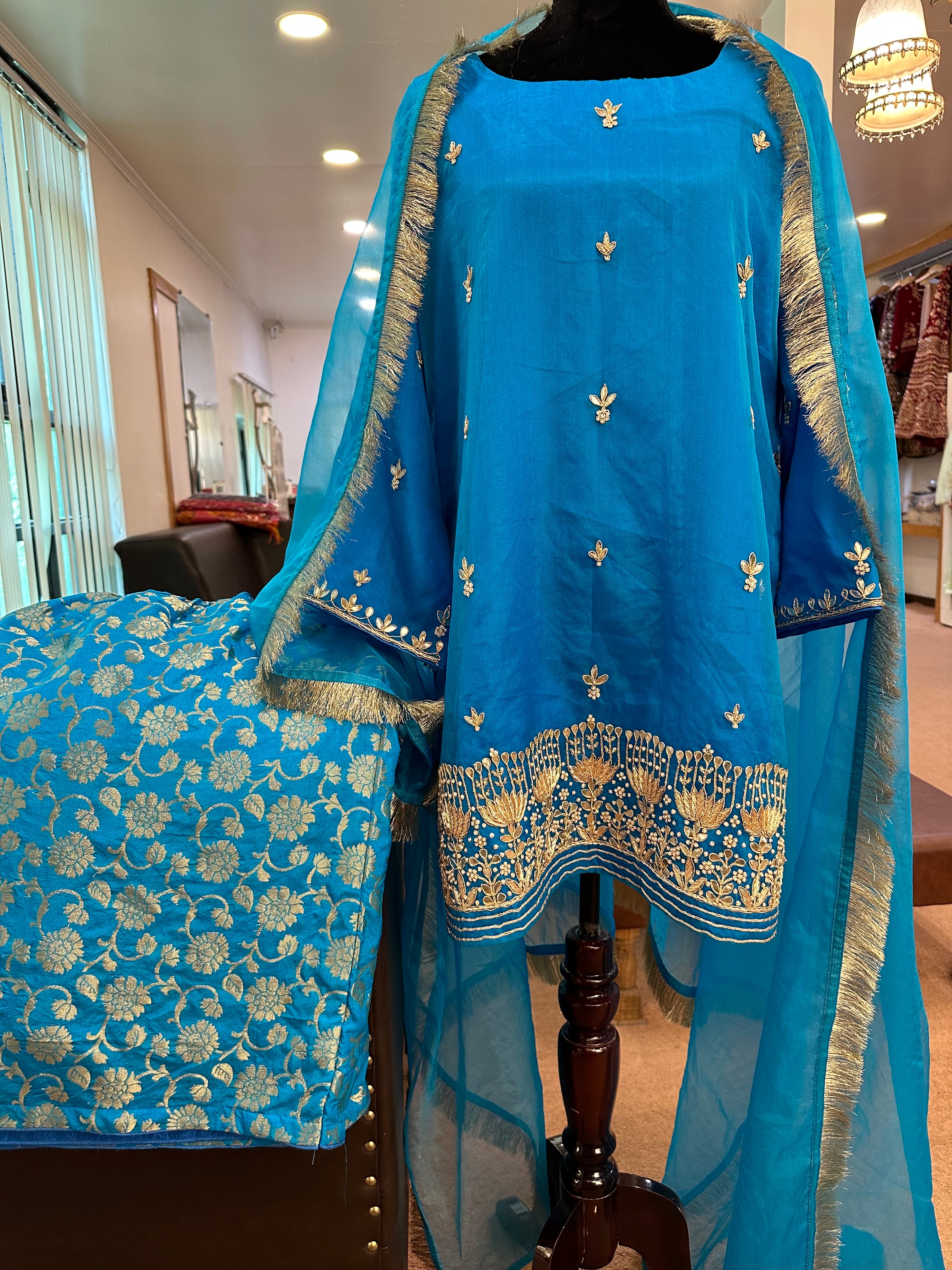 Handwork gharara set