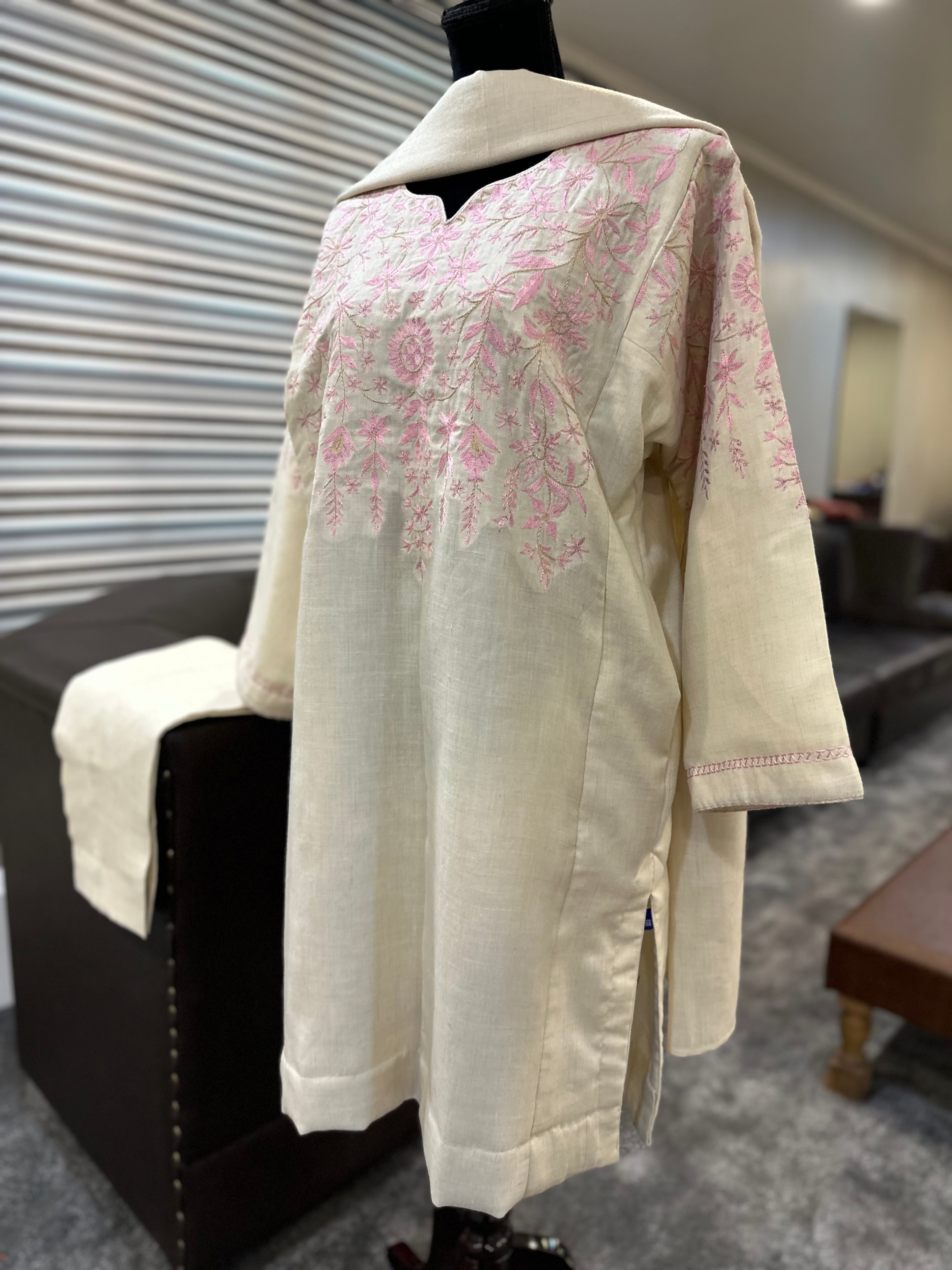 Purepashmina blend pheran set pwb