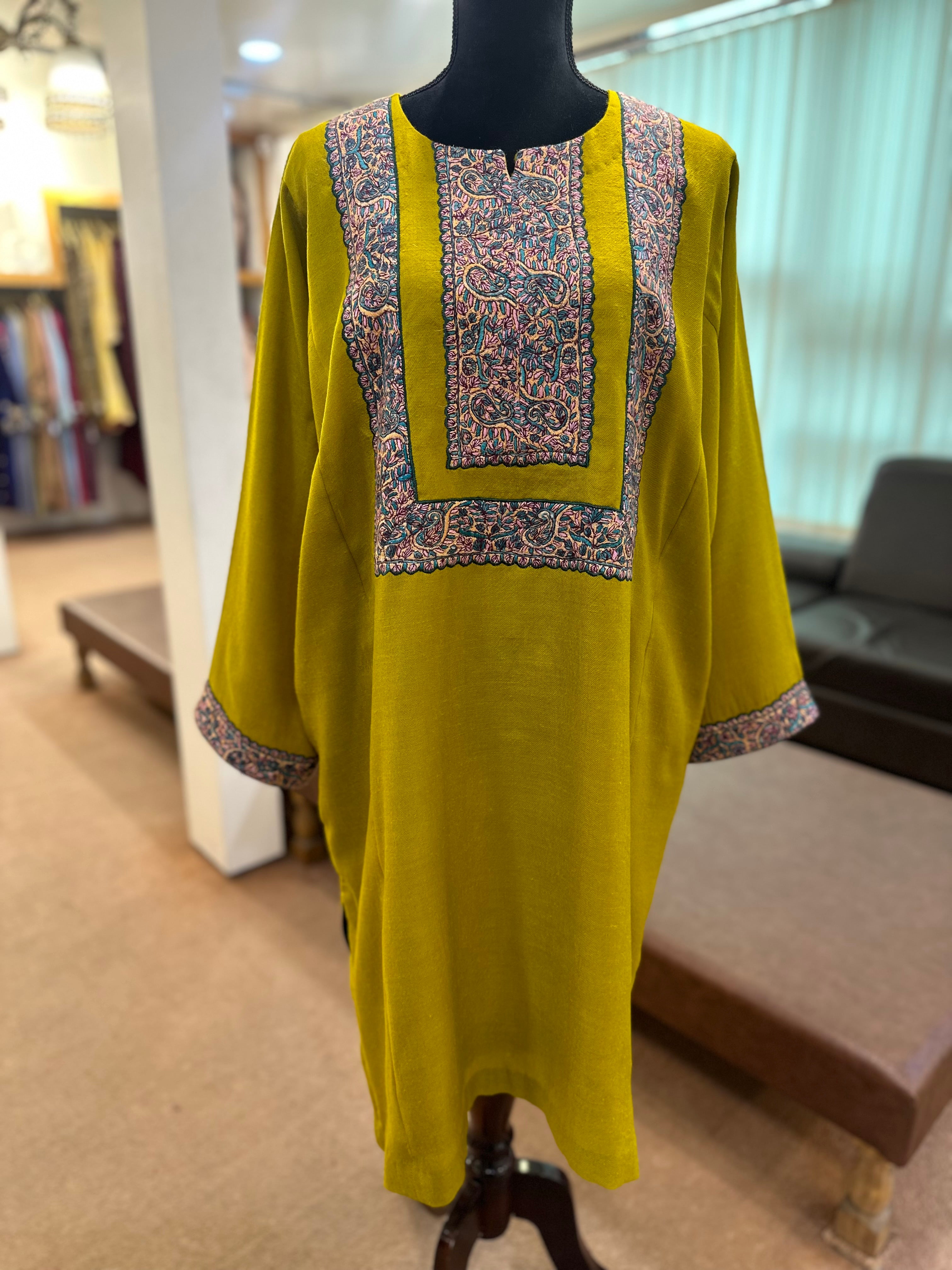 Purepashmina blend pheran pwb332