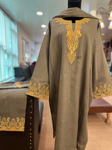 Purepashmina blend pheran set Pwb306