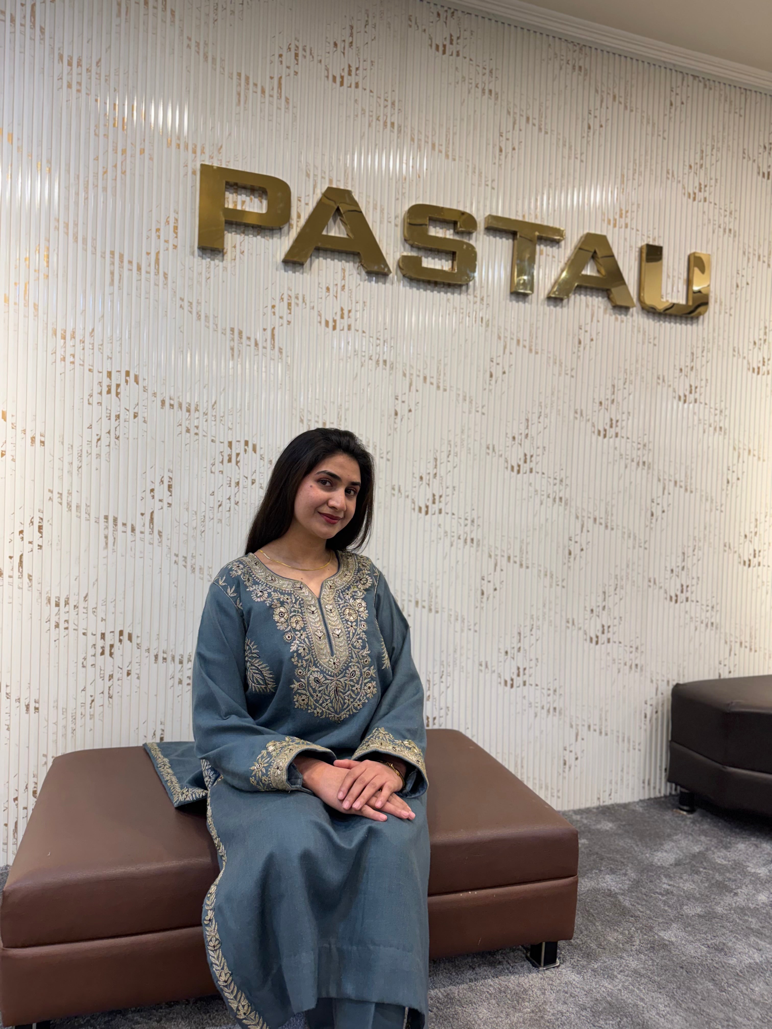 Purepashmina blend 2 piece kurta set pwb570