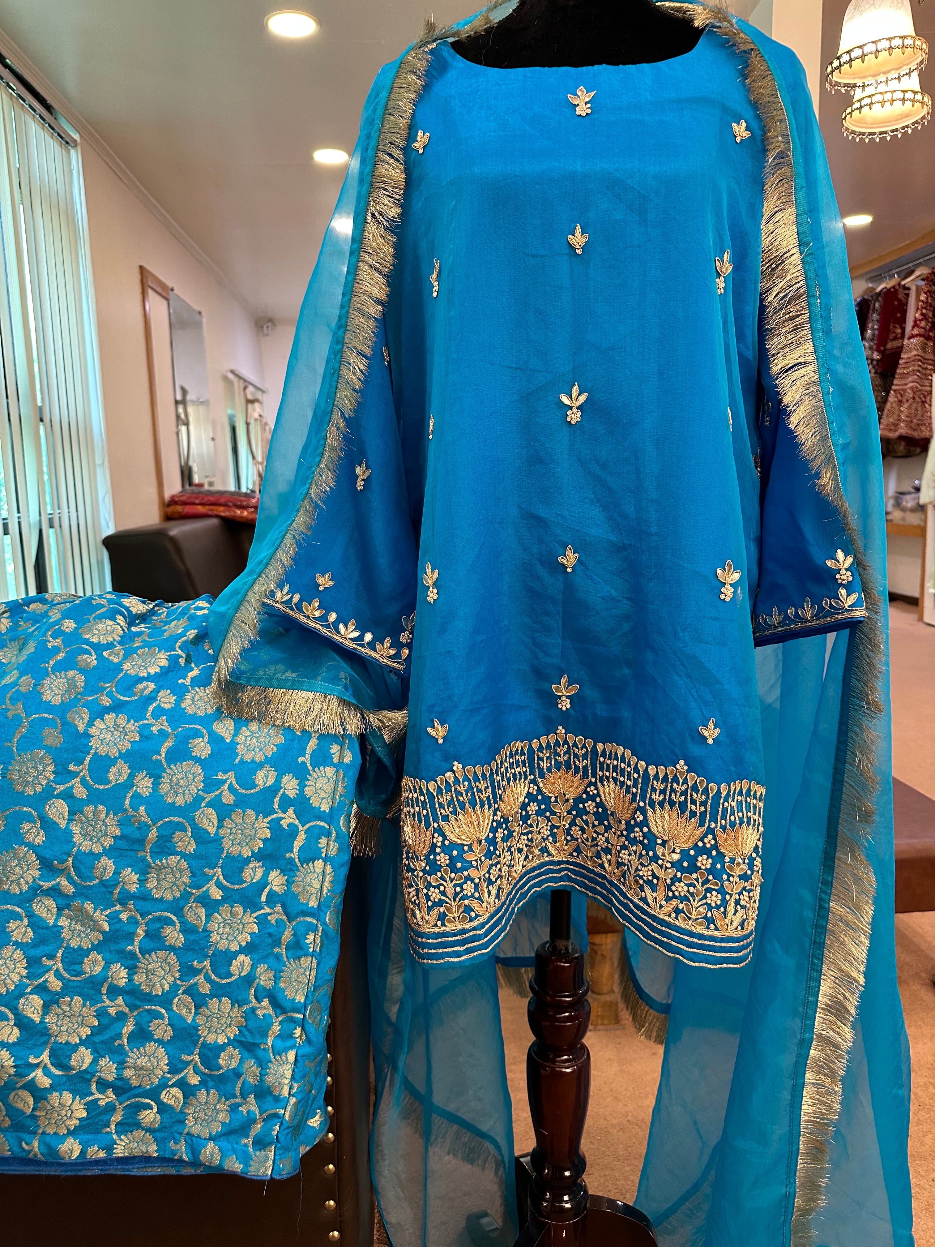 Handwork gharara set