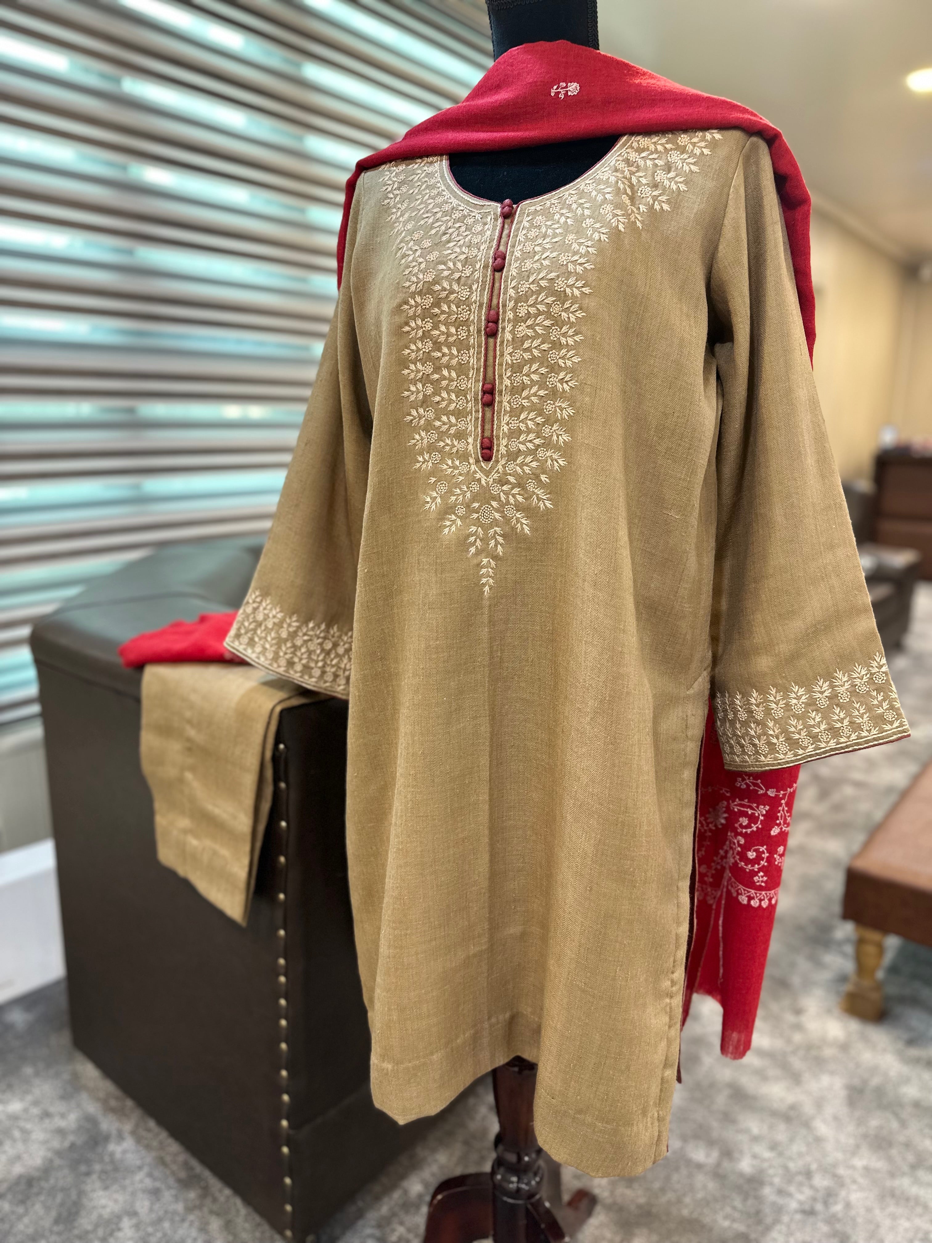Purepashmina blend 2 piece kurta set